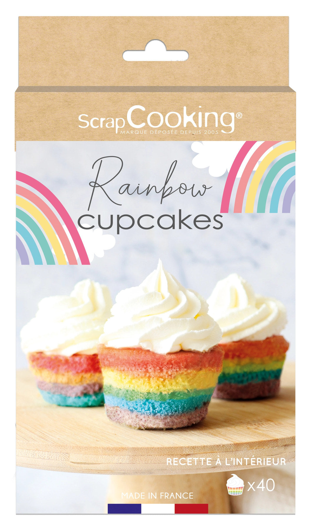 4er Set Backpulver Regenbogenfarben in Mehrfarbig präsentiert im Onlineshop von KAQTU Design AG. Zutaten ist von Scrap Cooking