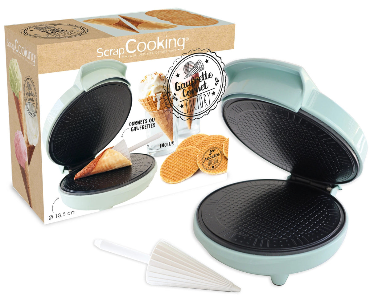 Waffel / Cornet Factory in Blau präsentiert im Onlineshop von KAQTU Design AG. Küchengerät ist von Scrap Cooking