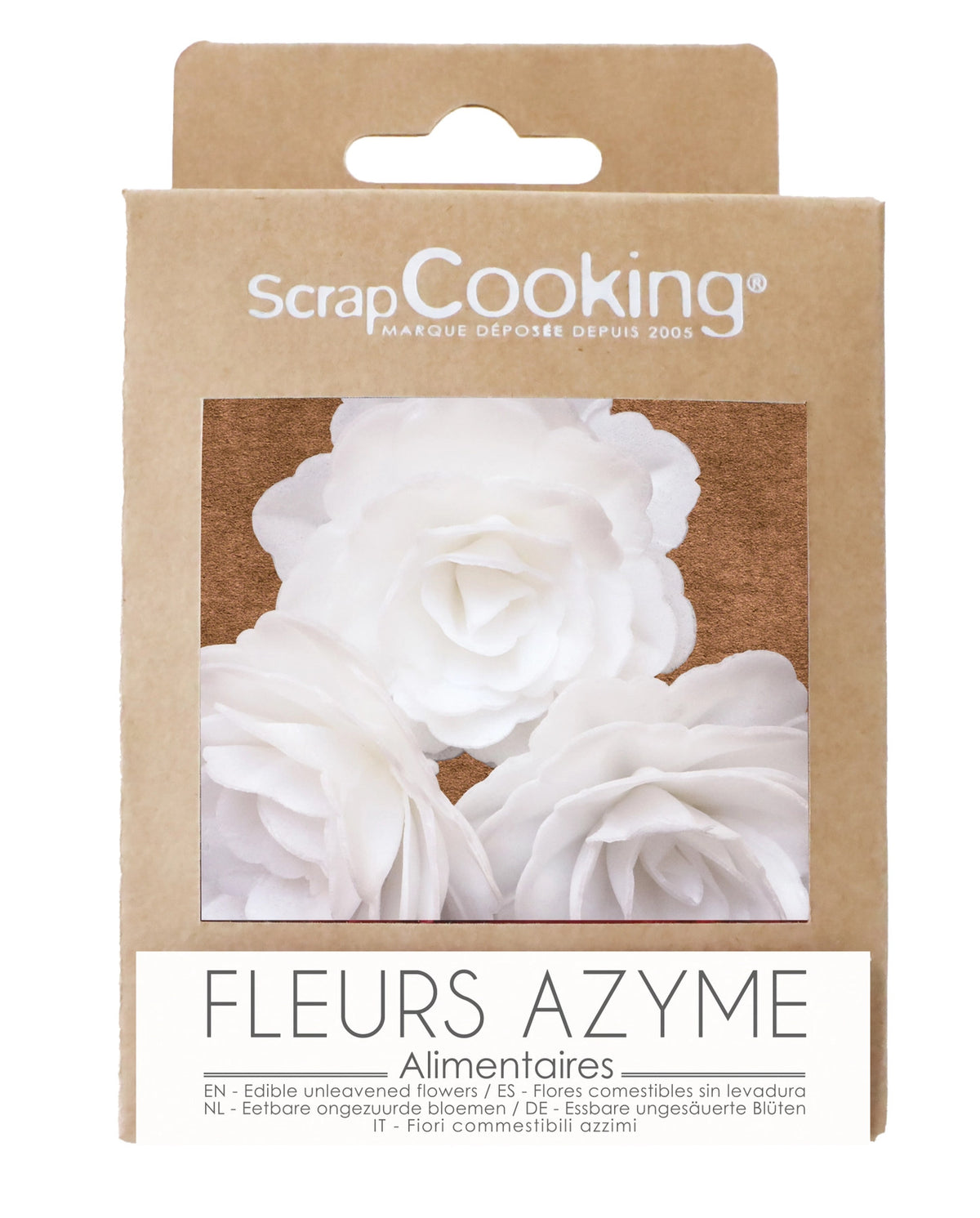3er Set Rosen aus Esspapier weiss in Weiss präsentiert im Onlineshop von KAQTU Design AG. Zutaten ist von Scrap Cooking