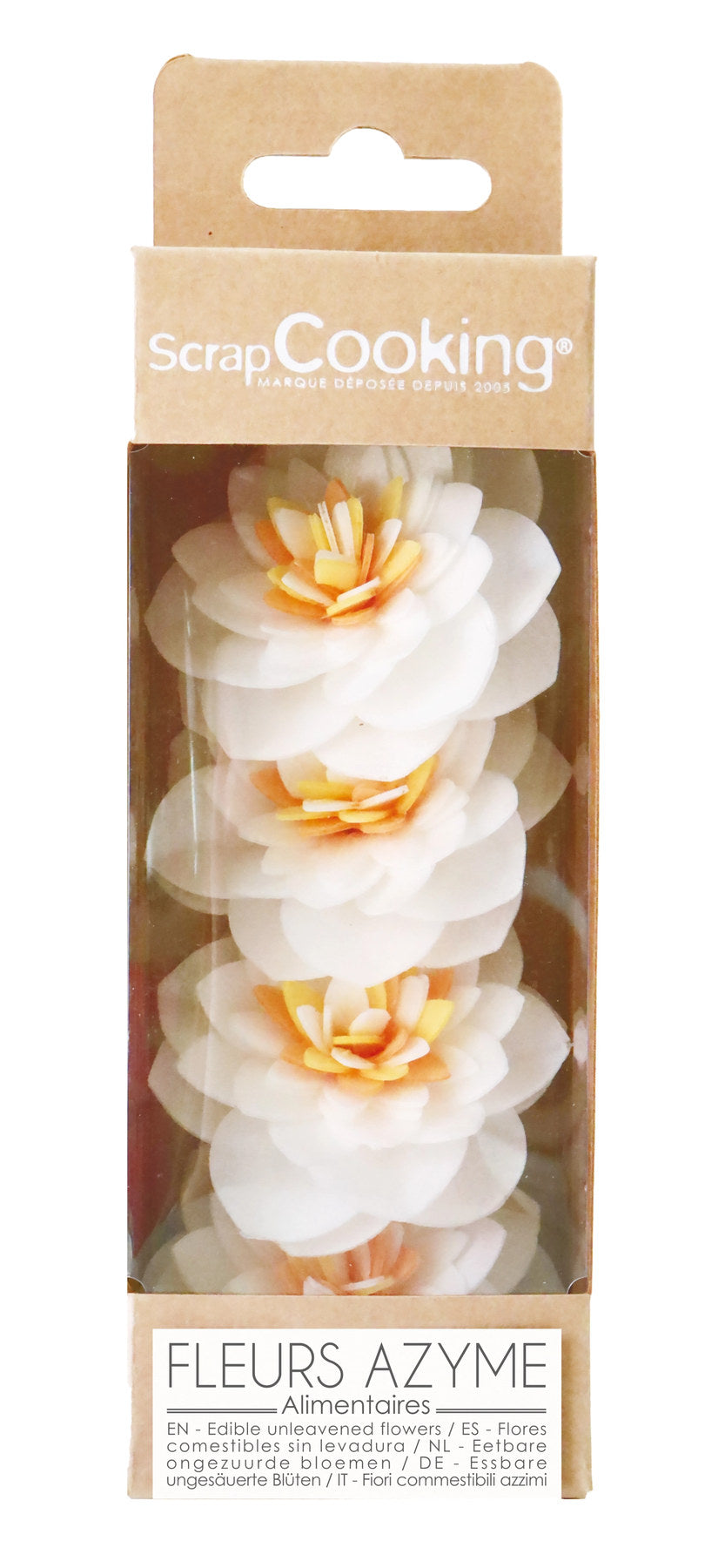 4er Set Kamelien aus Esspapier in Mehrfarbig präsentiert im Onlineshop von KAQTU Design AG. Zutaten ist von Scrap Cooking