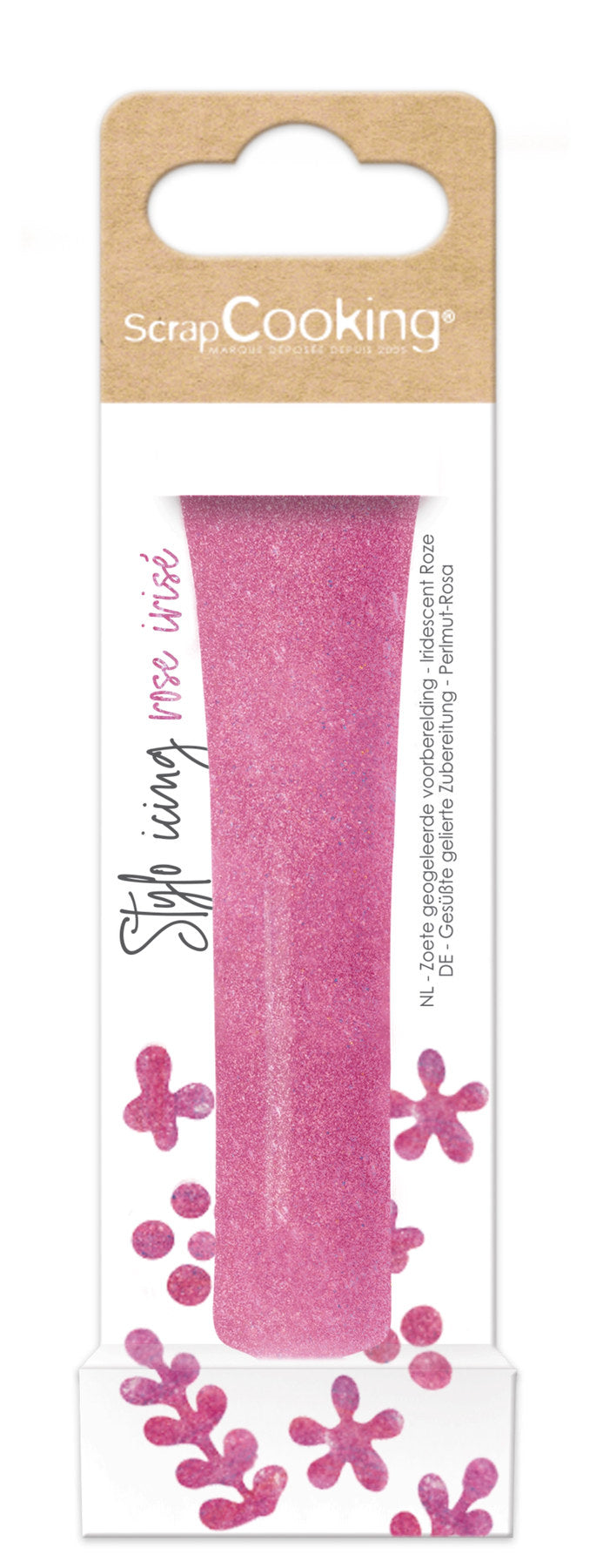 Zuckerguss Stift perlmutt rosa 26g in Pink präsentiert im Onlineshop von KAQTU Design AG. Zutaten ist von Scrap Cooking
