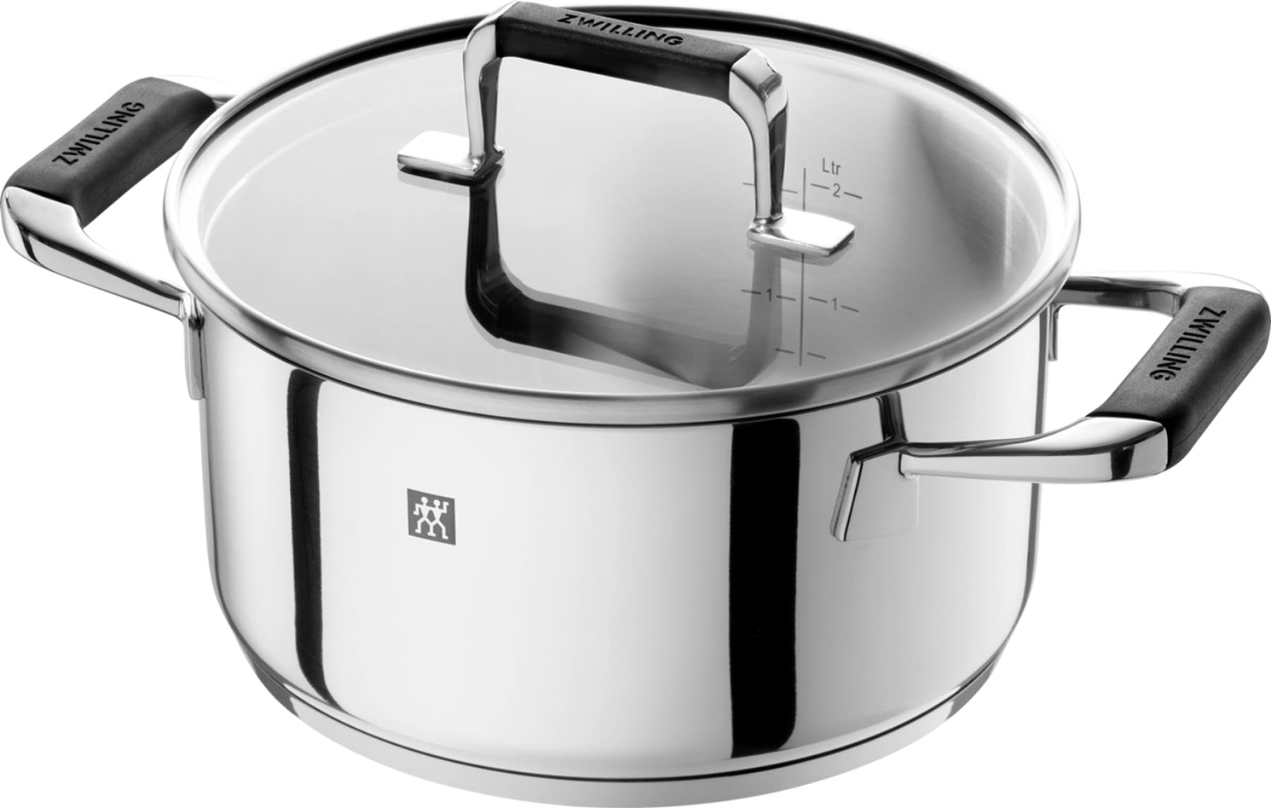 Hochwertiges 5-teiliges Kochtopfset von Zwilling Poletto, perfekt für vielseitige Kochtechniken und stilvolles Servieren.