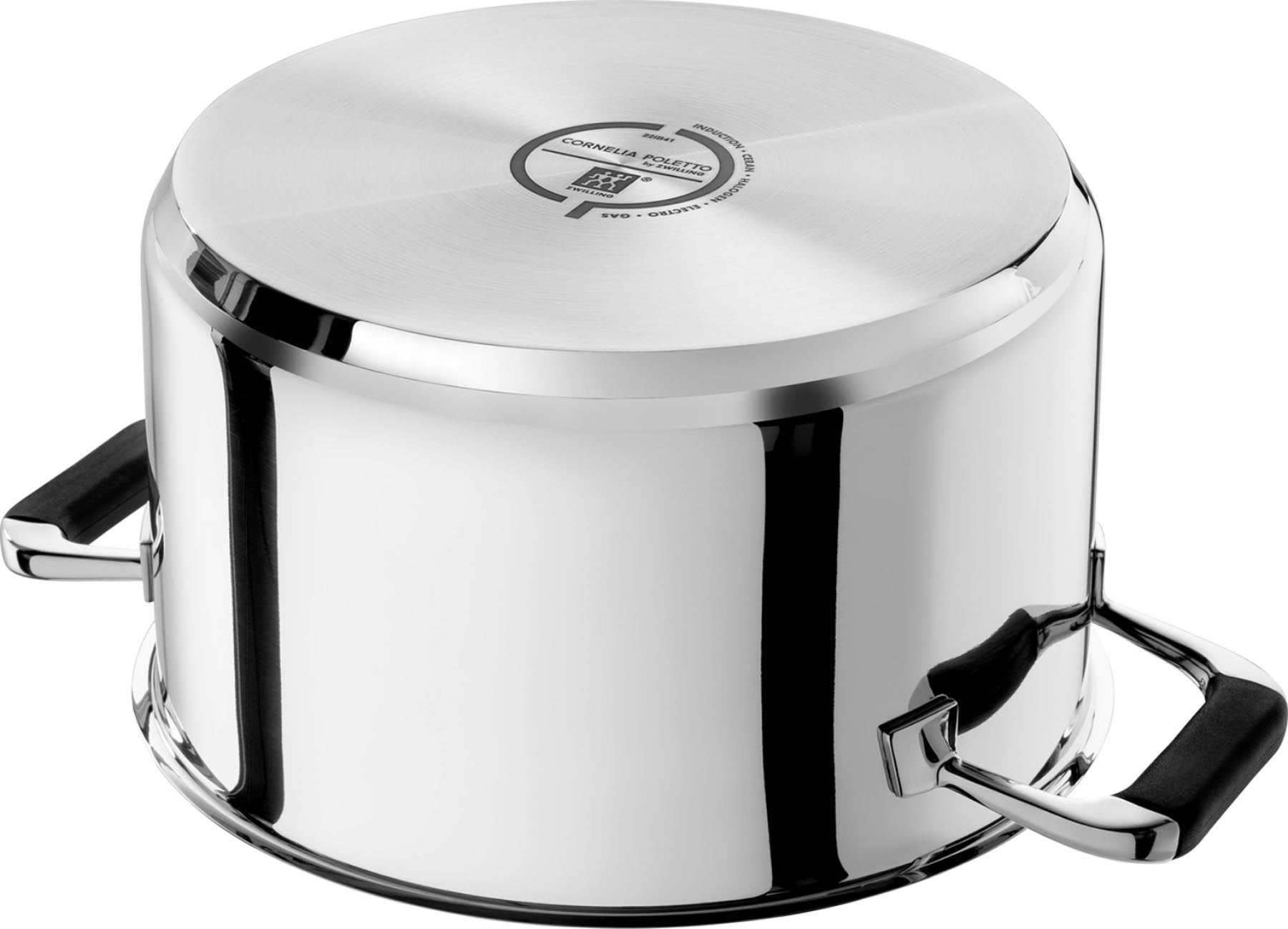 Elegantes 5-teiliges Kochtopfset von Zwilling Poletto, ideal für kreative Küchenabenteuer und ansprechende Präsentation von Gerichten.
