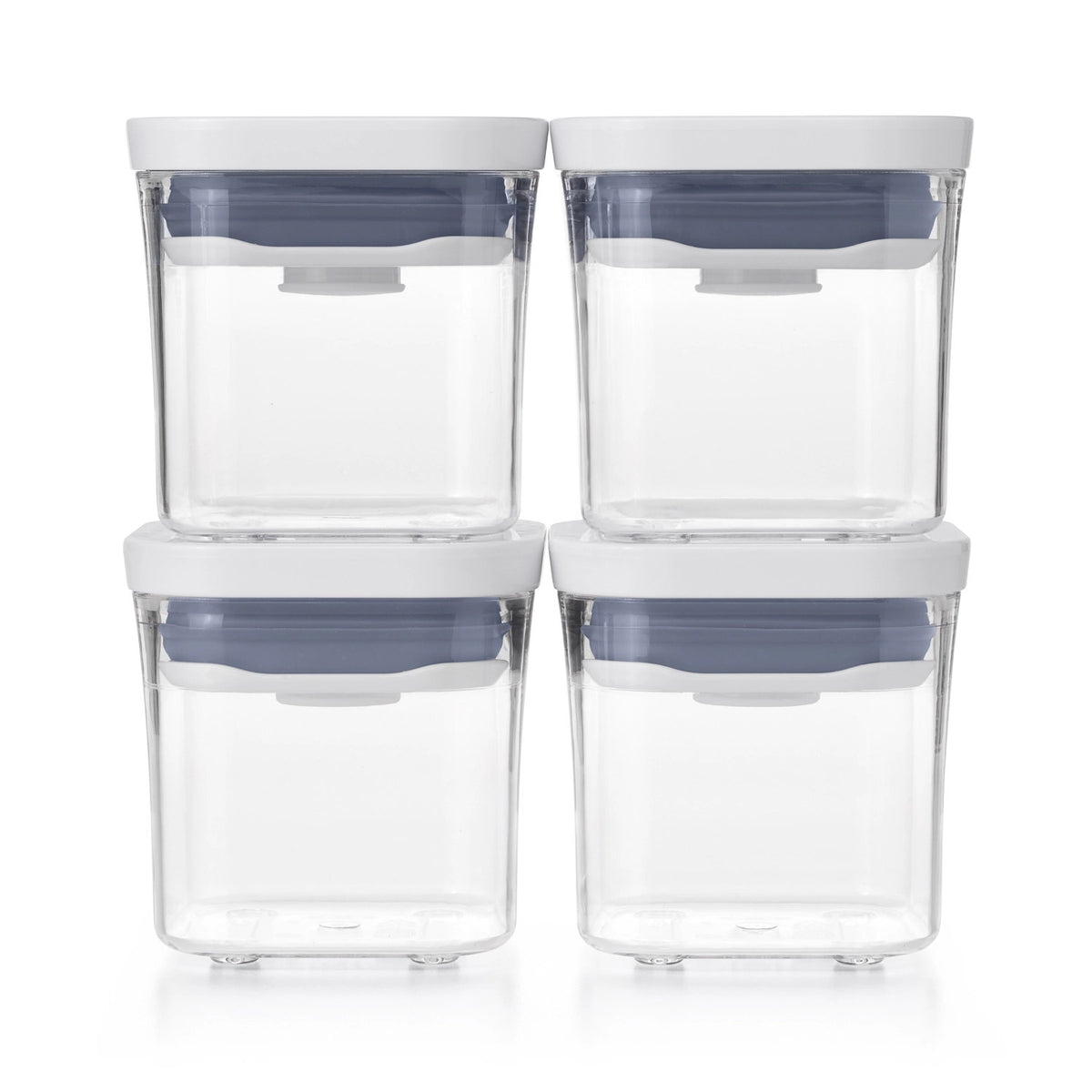 4er Set Good Grips Pop Aufbewahrungsbox Mini 190ml in Transparent präsentiert im Onlineshop von KAQTU Design AG. Aufbewahrungsbehälter ist von OXO