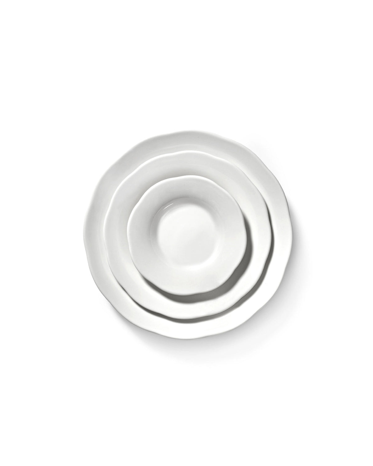 Silhouette Teller tief D18.5cm H3.6cm weiss Porzellan in Weiss präsentiert im Onlineshop von KAQTU Design AG. Teller ist von Serax