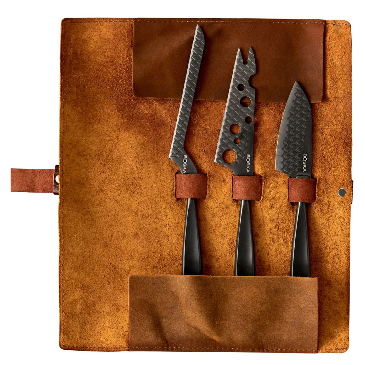 Käsemesser-Set Monaco+ Schwarz in Schwarz präsentiert im Onlineshop von KAQTU Design AG. Küchenmesser ist von Boska