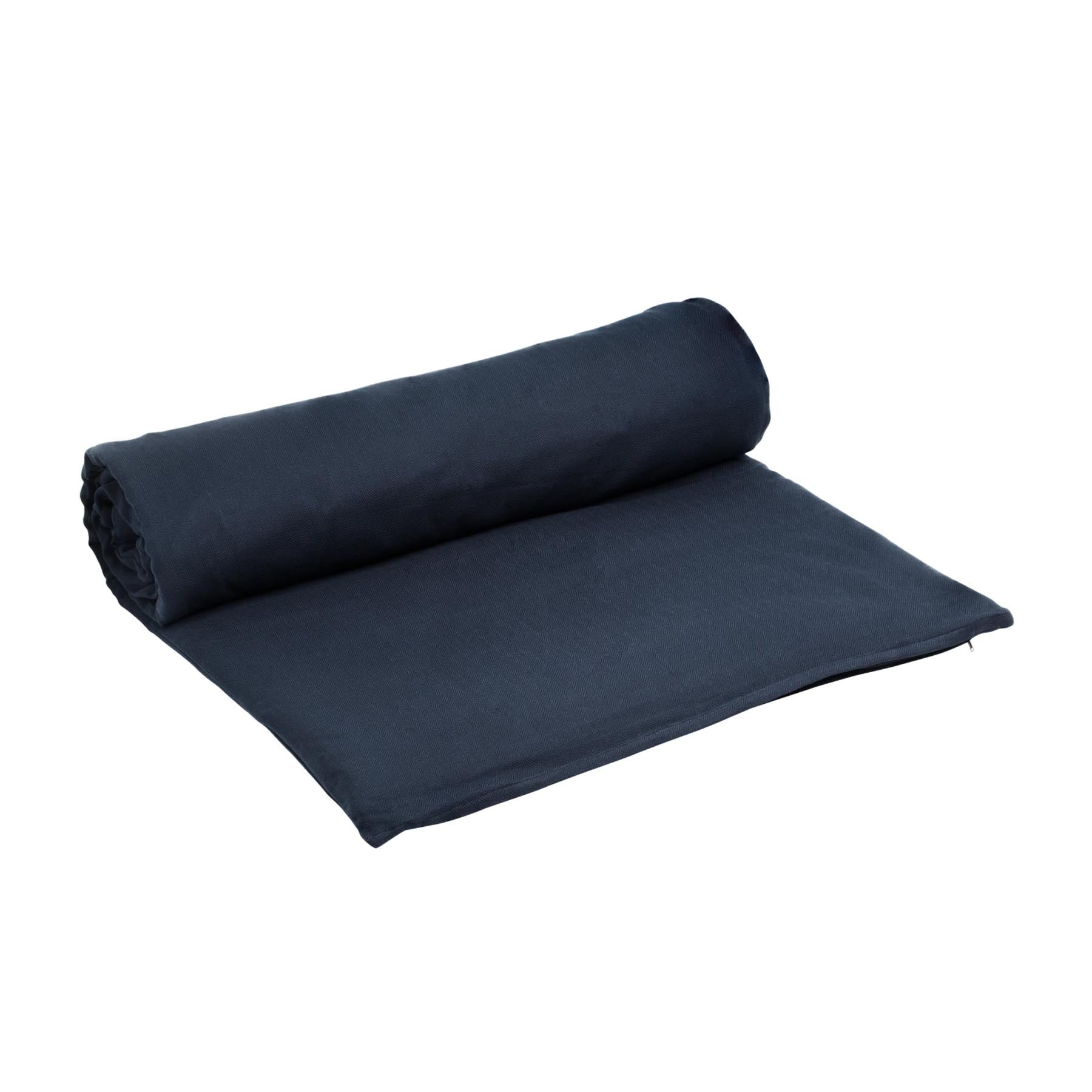 Meditationsmatte 70x200cm to go dark blue Biobaumwolle in Blau präsentiert im Onlineshop von KAQTU Design AG. Handtuch ist von The Organic Company
