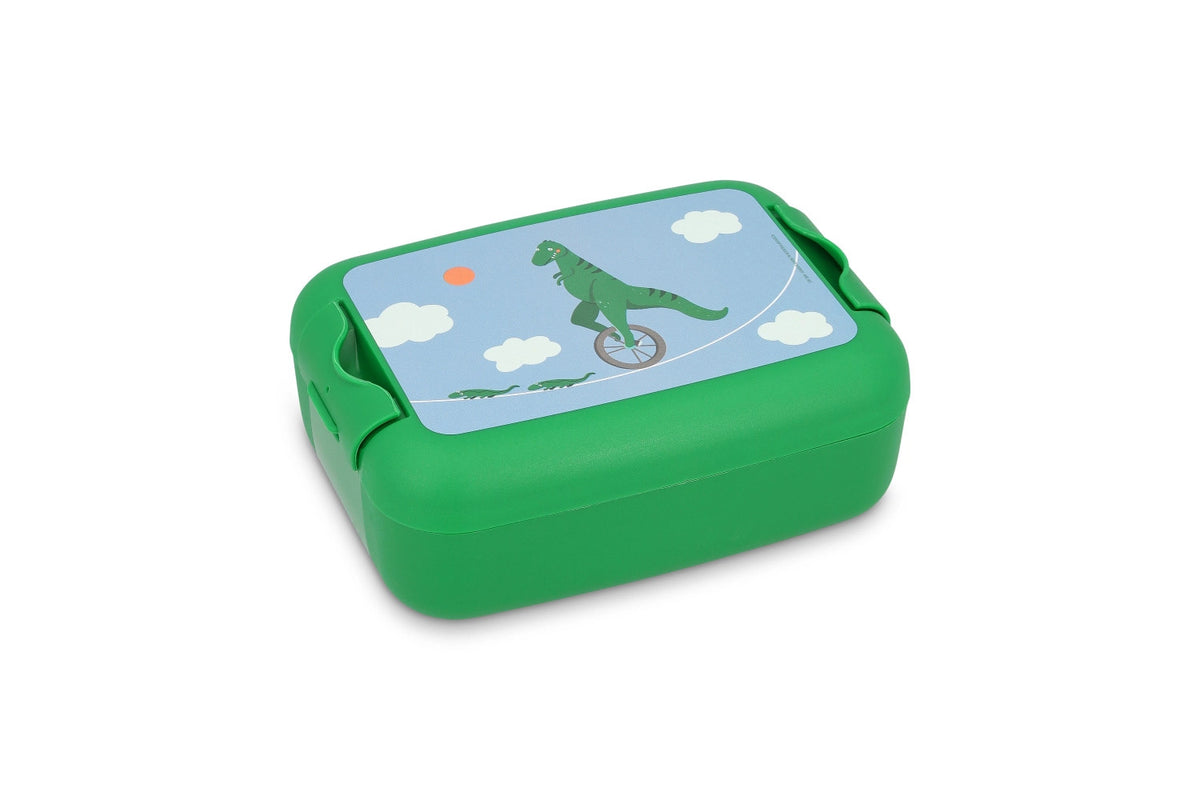 Silly Beasties Lunchbox T-Rey grün in Grün präsentiert im Onlineshop von KAQTU Design AG. Snackbox ist von Amuse