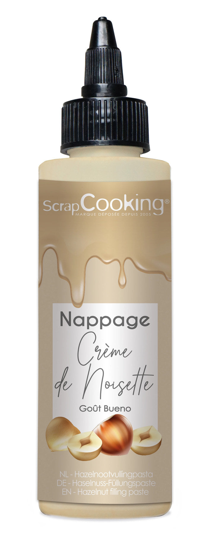 Topping Haselnusscreme 165g in Braun präsentiert im Onlineshop von KAQTU Design AG. Zutaten ist von Scrap Cooking