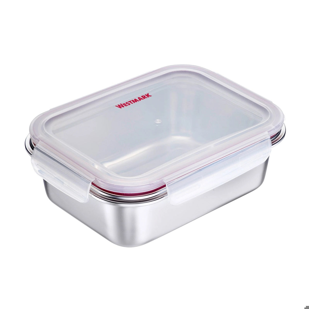 Lunch Box Edelstahl 1300ml in Silber präsentiert im Onlineshop von KAQTU Design AG. Snackbox ist von Westmark