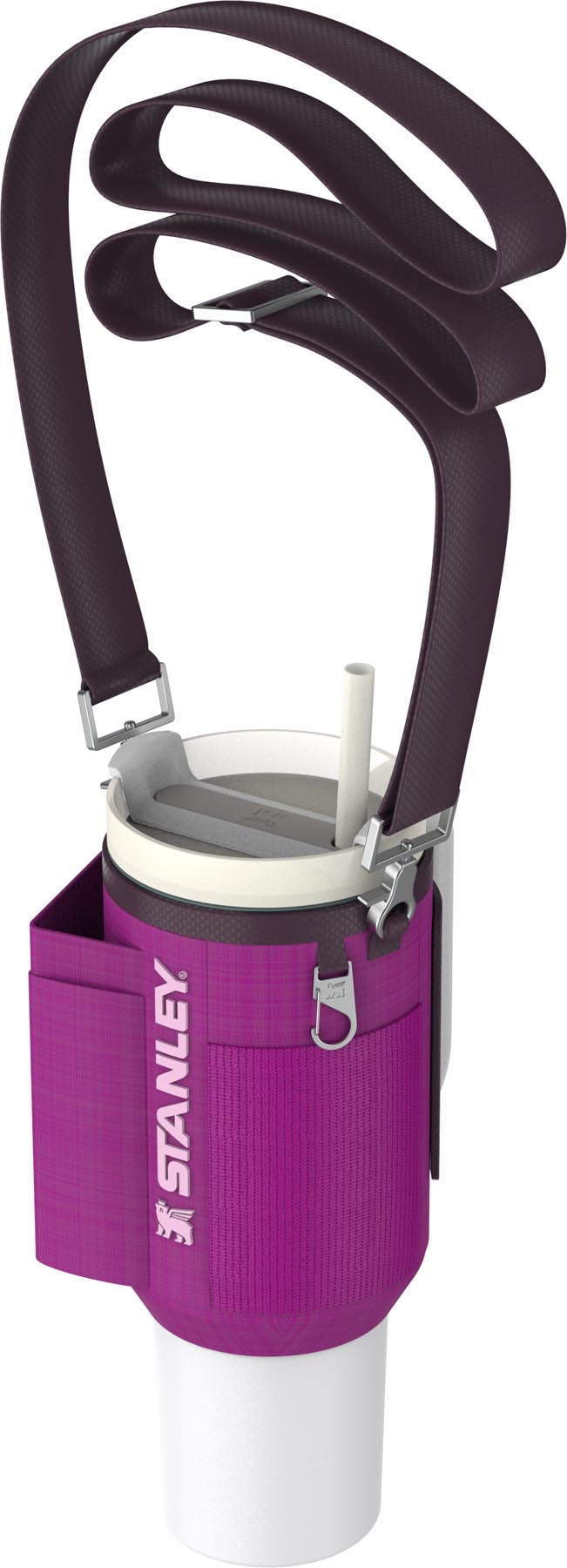 Stylische violette Thermosflasche von Stanley mit 1,18 l Fassungsvermögen, ideal für unterwegs und perfekt für alle Getränke.