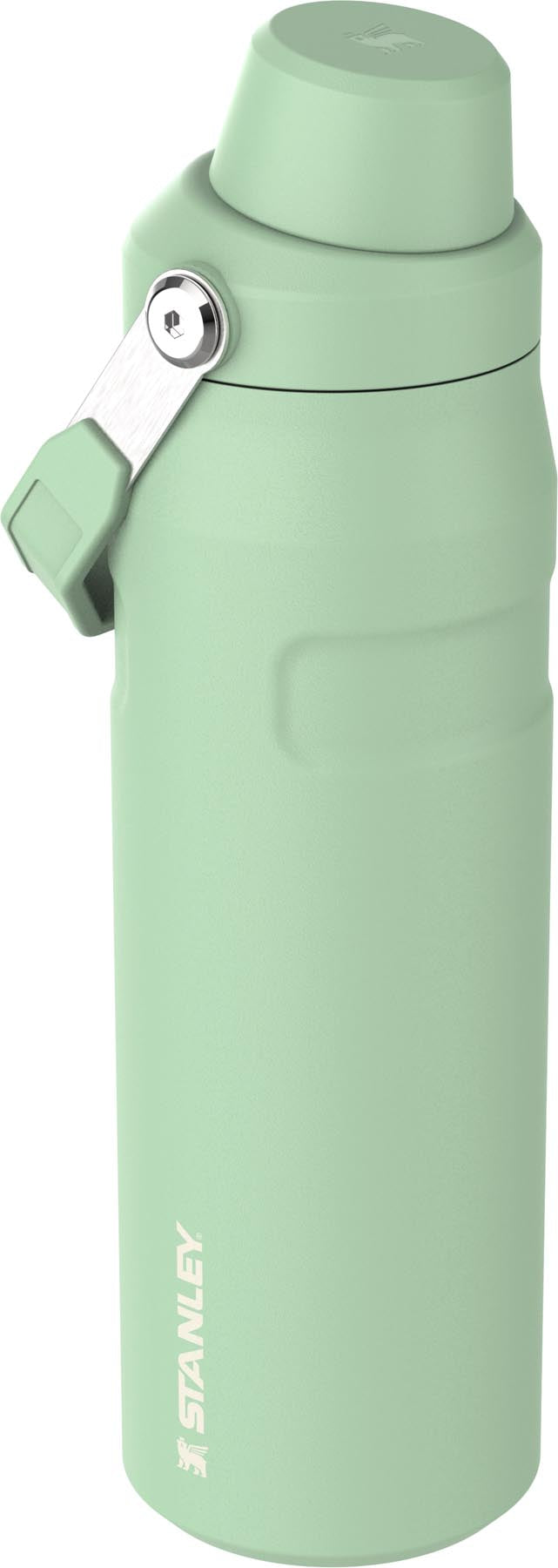 Moderne Stanley IceFlow Fast Flow Flasche in elegantem Pistaziengrün, 0.7l, perfekt für erfrischende Getränke bei Outdoor-Aktivitäten.