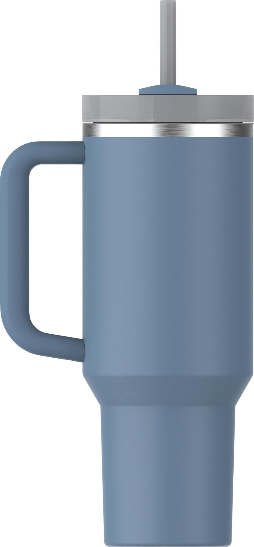 Stylische Thermosflasche Quencher FlowState 1.18l in Indigo von Stanley, ideal für kalte und heiße Getränke unterwegs.