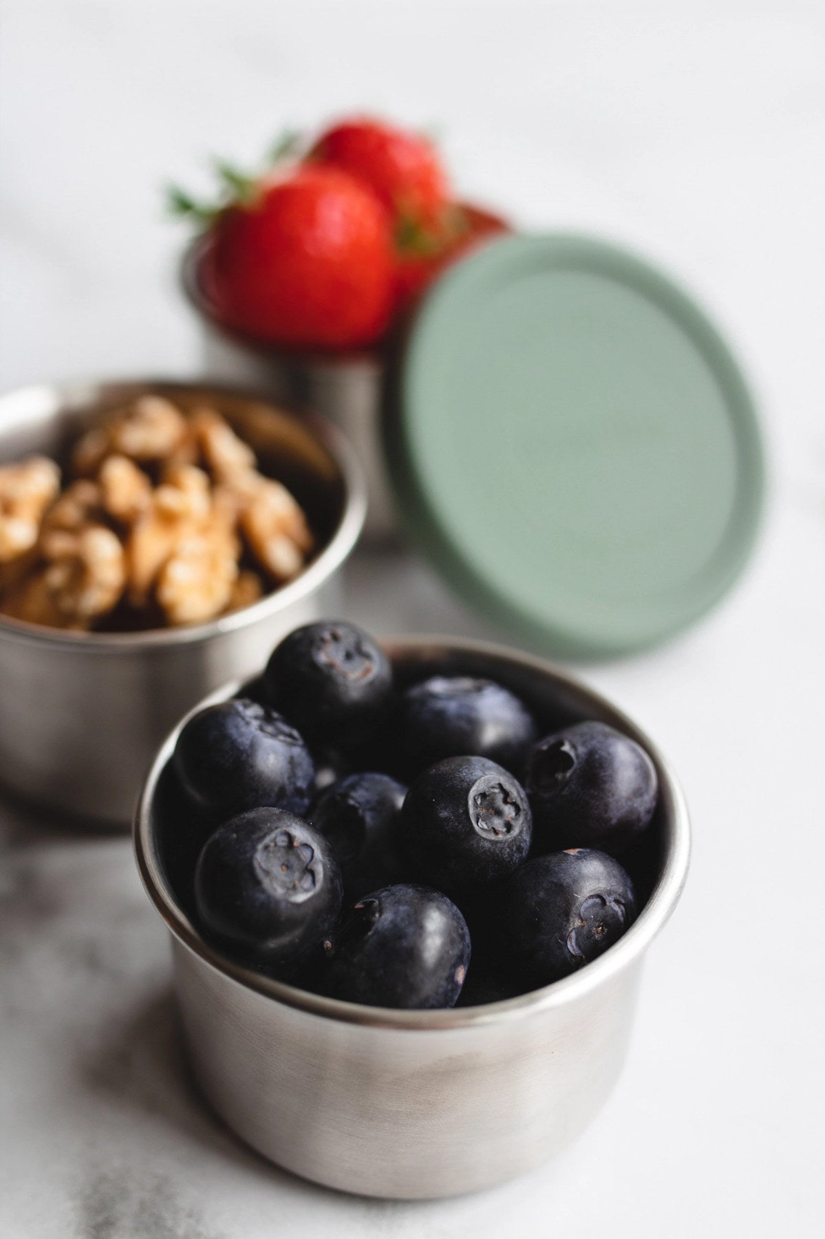 2er Set Snack Container 100ml Dark Grey/Matte Black in Mehrfarbig präsentiert im Onlineshop von KAQTU Design AG. Schale ist von AYA&IDA