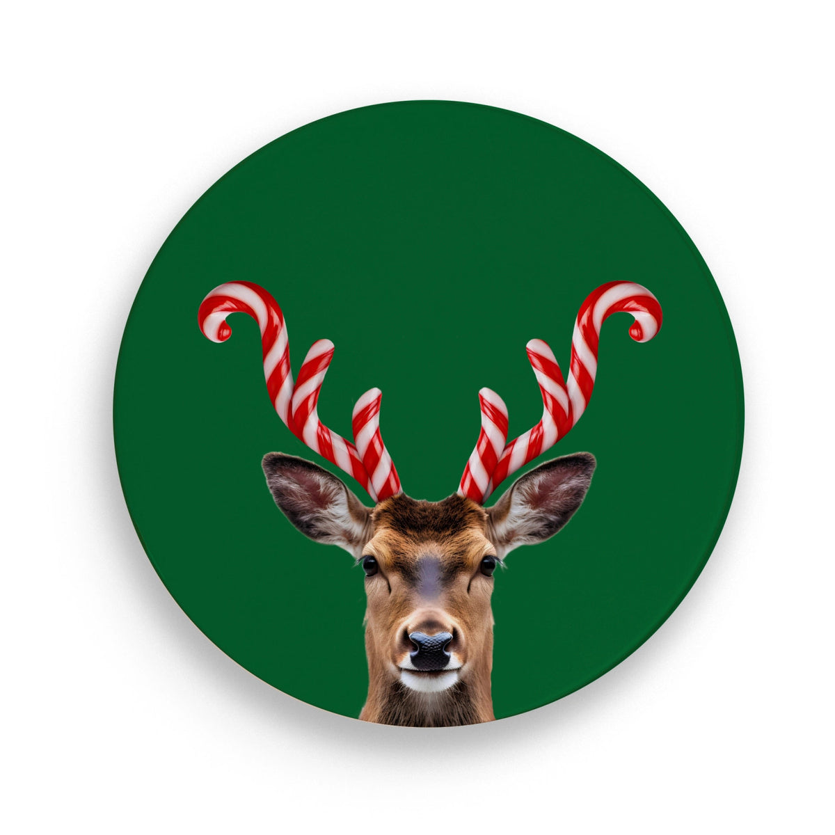 Untersetzer 18cm Keramik Hirsch in Mehrfarbig präsentiert im Onlineshop von KAQTU Design AG. Pfannenuntersatz ist von Easy Life