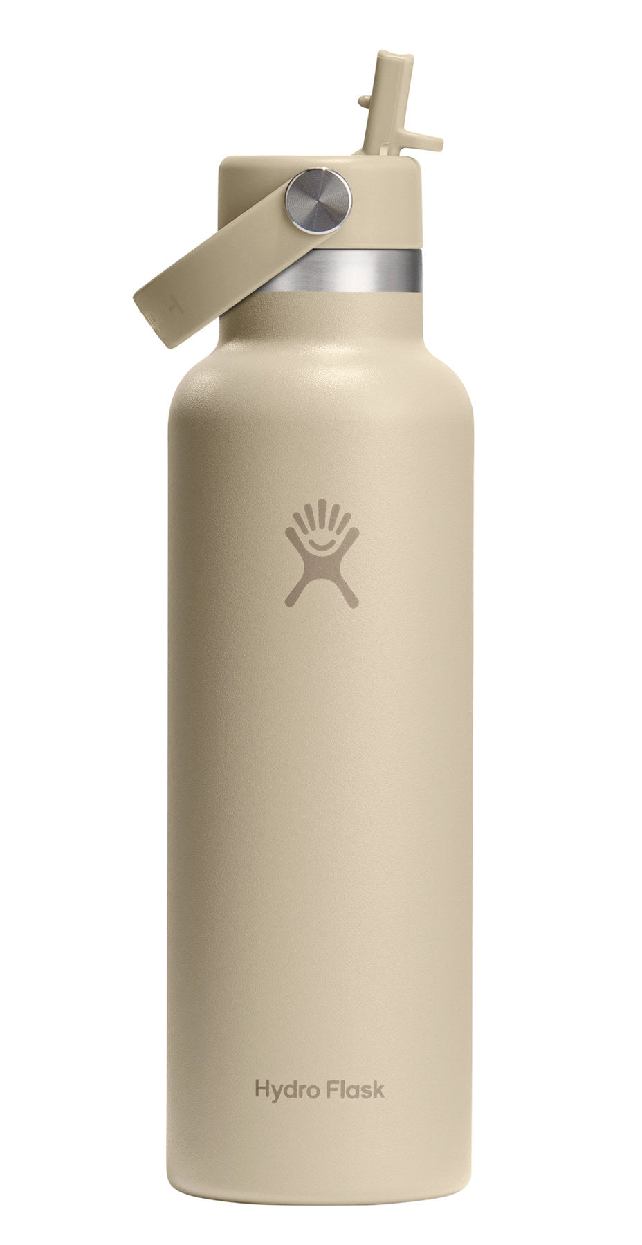 Trinkflasche Standard Flex Deckel m. Strohhalm 620ml oat in Beige präsentiert im Onlineshop von KAQTU Design AG. Thermosflasche ist von Hydro Flask