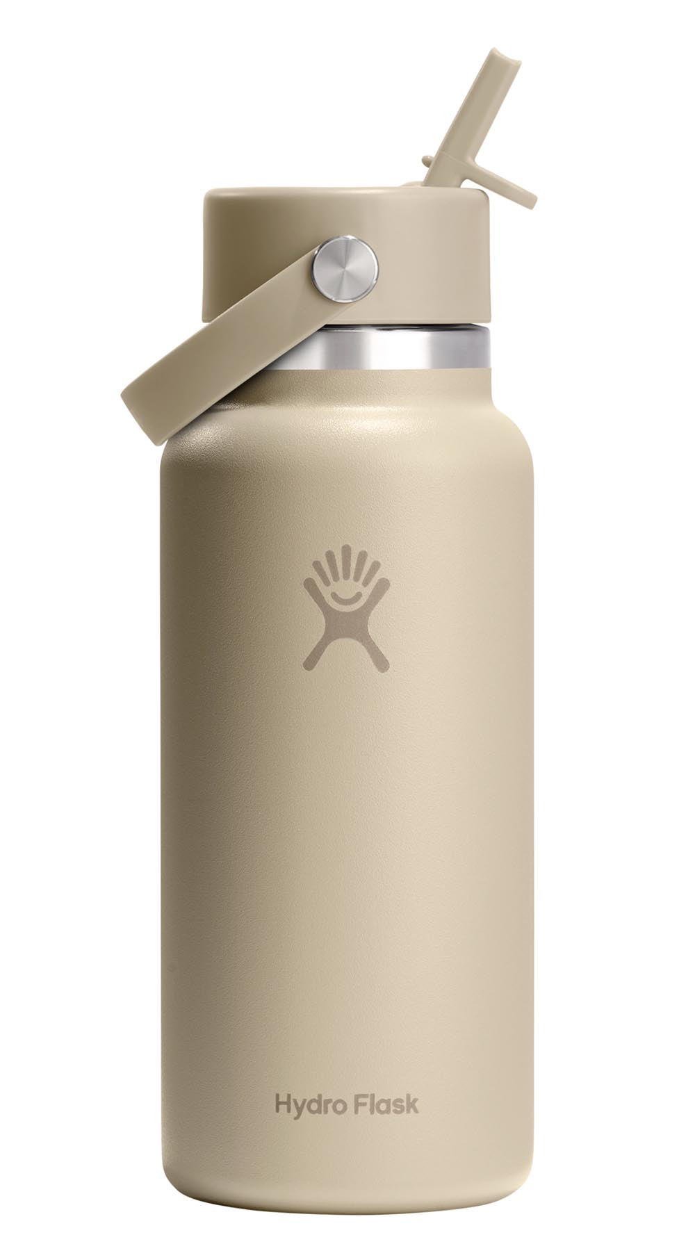 Trinkflasche Wide Flex Deckel Strohhalm 945ml oat in Beige präsentiert im Onlineshop von KAQTU Design AG. Trinkflasche ist von Hydro Flask