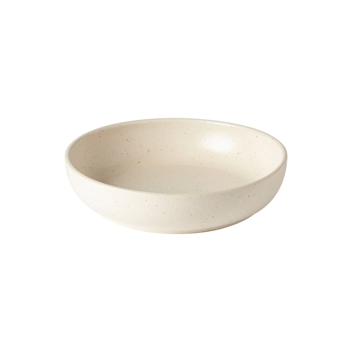 Beige Steinzeug-Schale Pacifica von Costa Nova, rund, Durchmesser 22.1cm, Höhe 5cm, Fassungsvermögen 990ml, Farbe Vanilla.