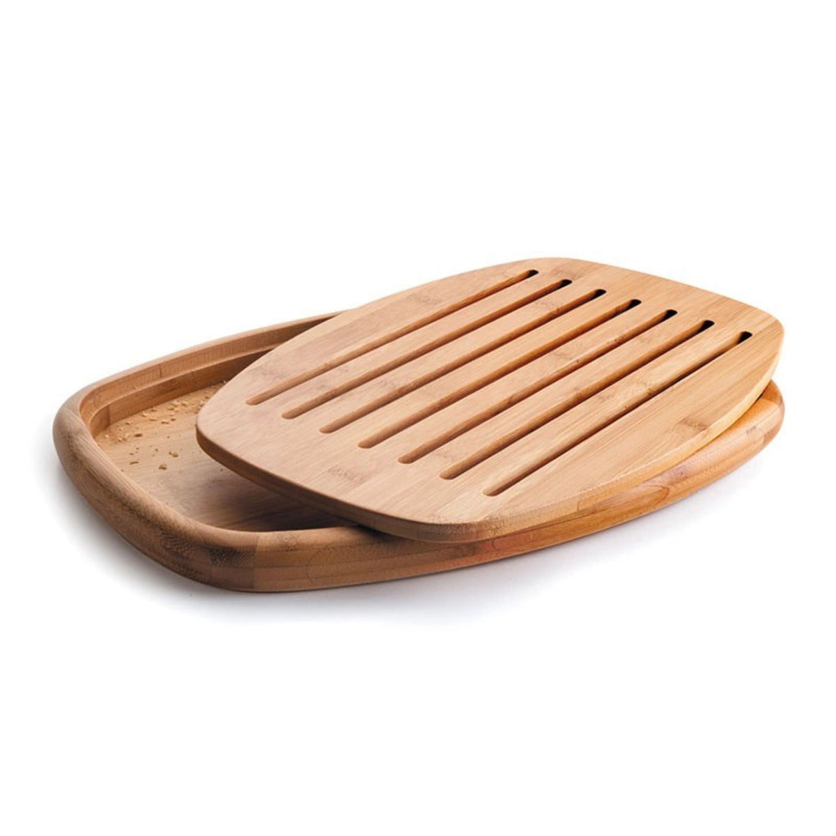 Brotschneidbrett oval Bambux 40x27x3cm in Braun präsentiert im Onlineshop von KAQTU Design AG. Schneidbrett ist von Lacor