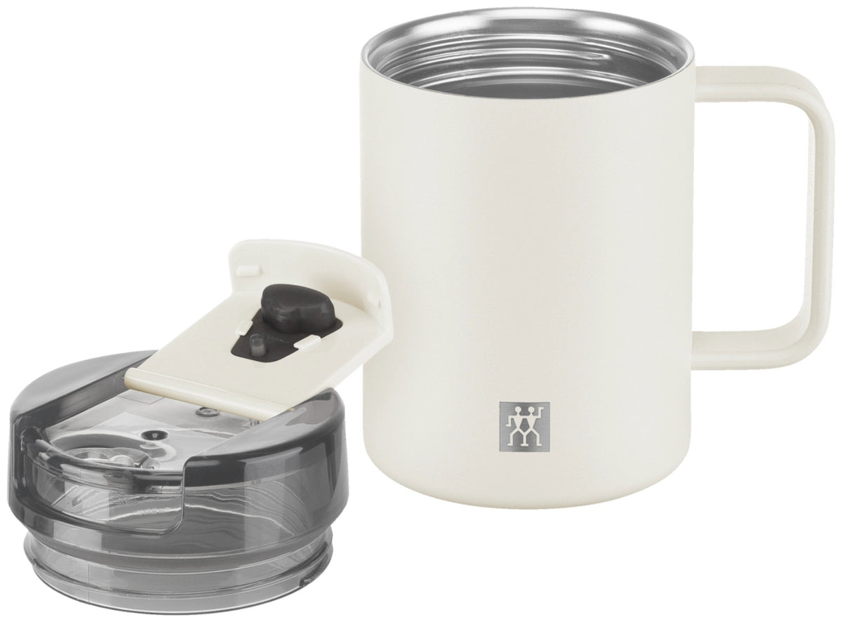 Thermo Plus Thermobecher 380ml Cream in Beige präsentiert im Onlineshop von KAQTU Design AG. Trinkflaschen ist von Zwilling