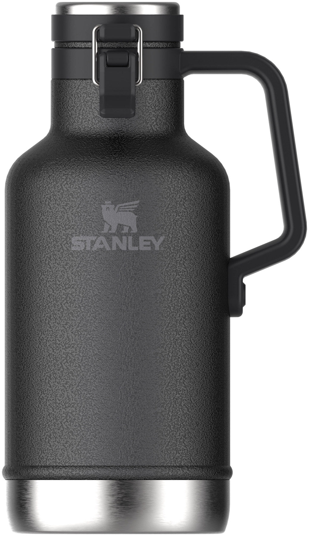 Easy-Pour Growler 1.9l hammertone black in Schwarz präsentiert im Onlineshop von KAQTU Design AG. Thermosflasche ist von Stanley