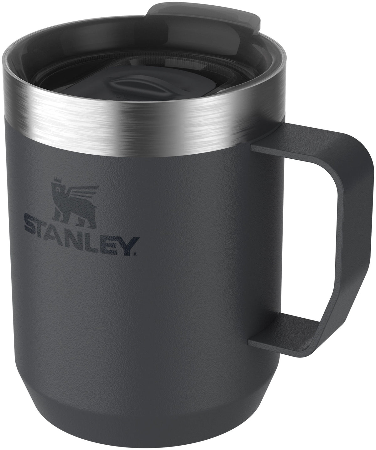 Everyday Camp Mug 0.23l black 2.0 in Schwarz präsentiert im Onlineshop von KAQTU Design AG. Thermosflasche ist von Stanley