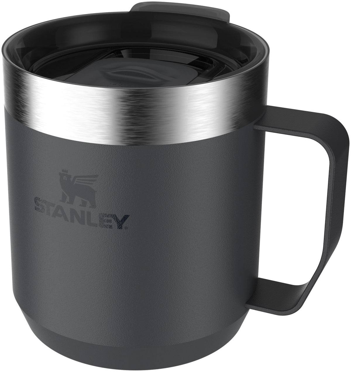 Everyday Camp Mug 0.35l black 2.0 in Schwarz präsentiert im Onlineshop von KAQTU Design AG. Thermosflasche ist von Stanley