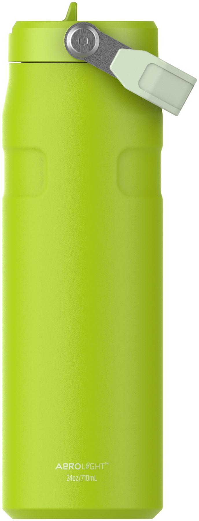 Stylische Stanley Thermosflasche in Chartreuse mit Flip Straw, ideal für unterwegs. Perfekte Begleiterin für kalte Getränke.
