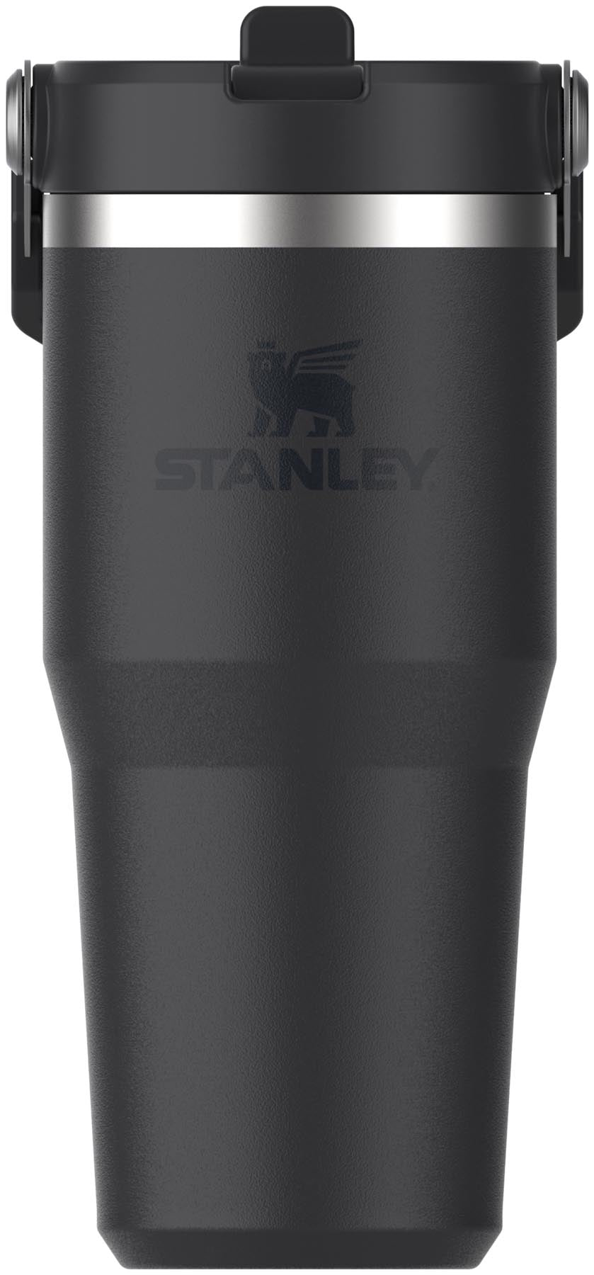 IceFlow Flip Straw Becher 0.41l black 2.0 in Schwarz präsentiert im Onlineshop von KAQTU Design AG. Aufbewahrungsbehälter ist von Stanley