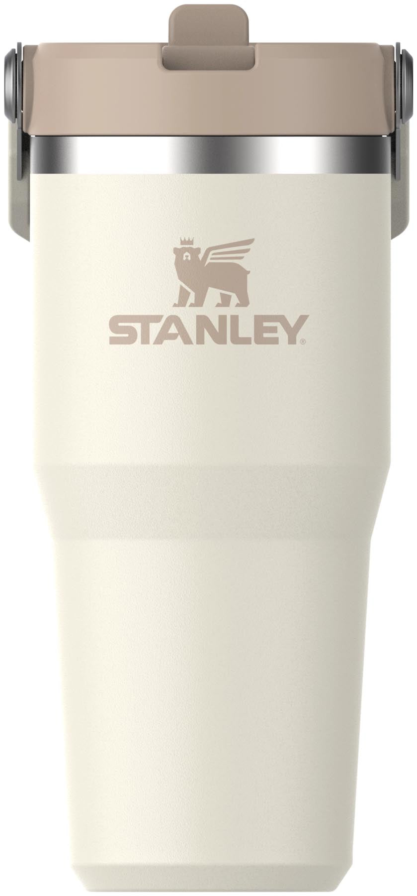 IceFlow Flip Straw Becher 0.41l cream in Blau präsentiert im Onlineshop von KAQTU Design AG. Aufbewahrungsbehälter ist von Stanley