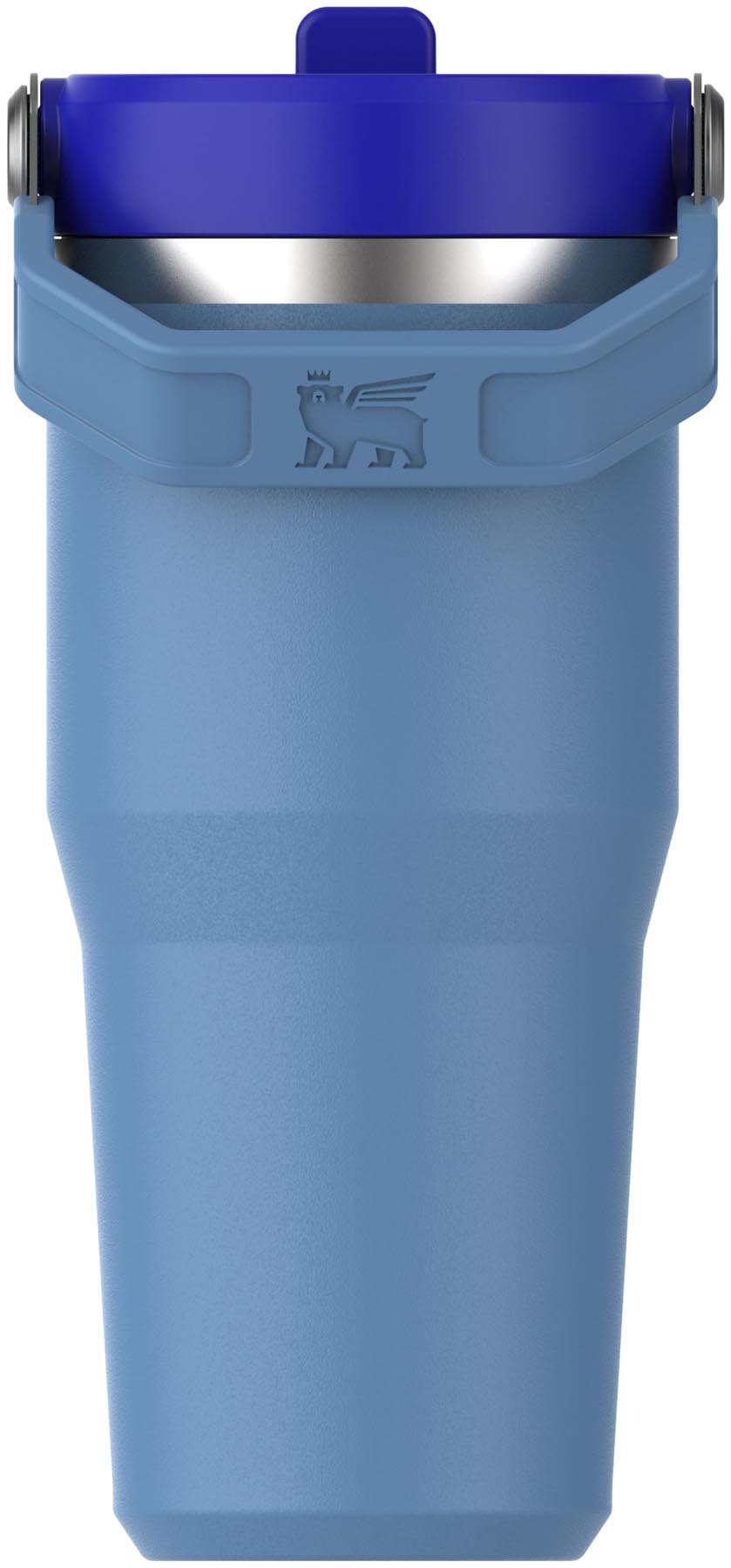 Stylischer blauer Stanley IceFlow Flip Straw Becher mit 0.41l, ideal für kalte Getränke und unterwegs. Funktional und trendy.