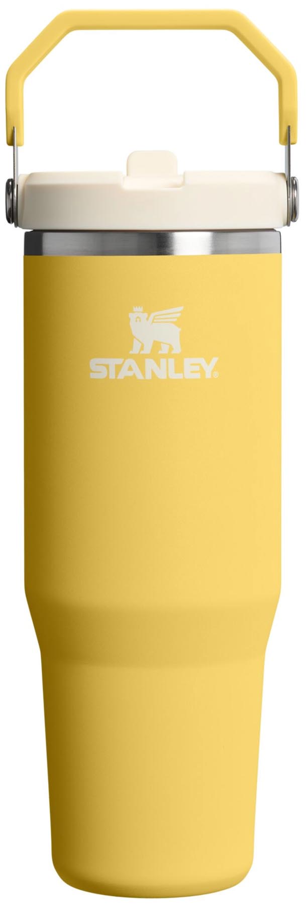 IceFlow Flip Straw Becher 0.89l daffodil in Gelb präsentiert im Onlineshop von KAQTU Design AG. Aufbewahrungsbehälter ist von Stanley