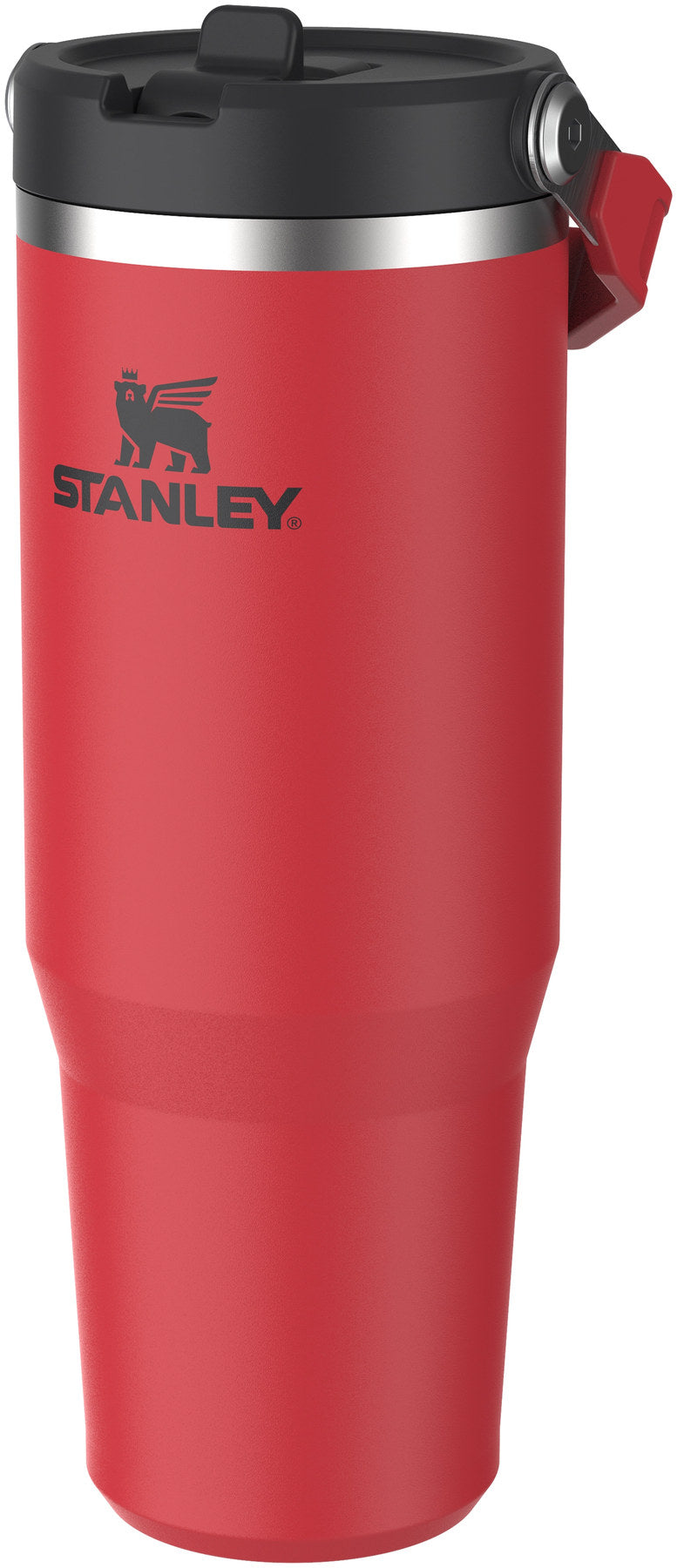 IceFlow Flip Straw Becher 0.89l chili black in Schwarz präsentiert im Onlineshop von KAQTU Design AG. Thermosflasche ist von Stanley