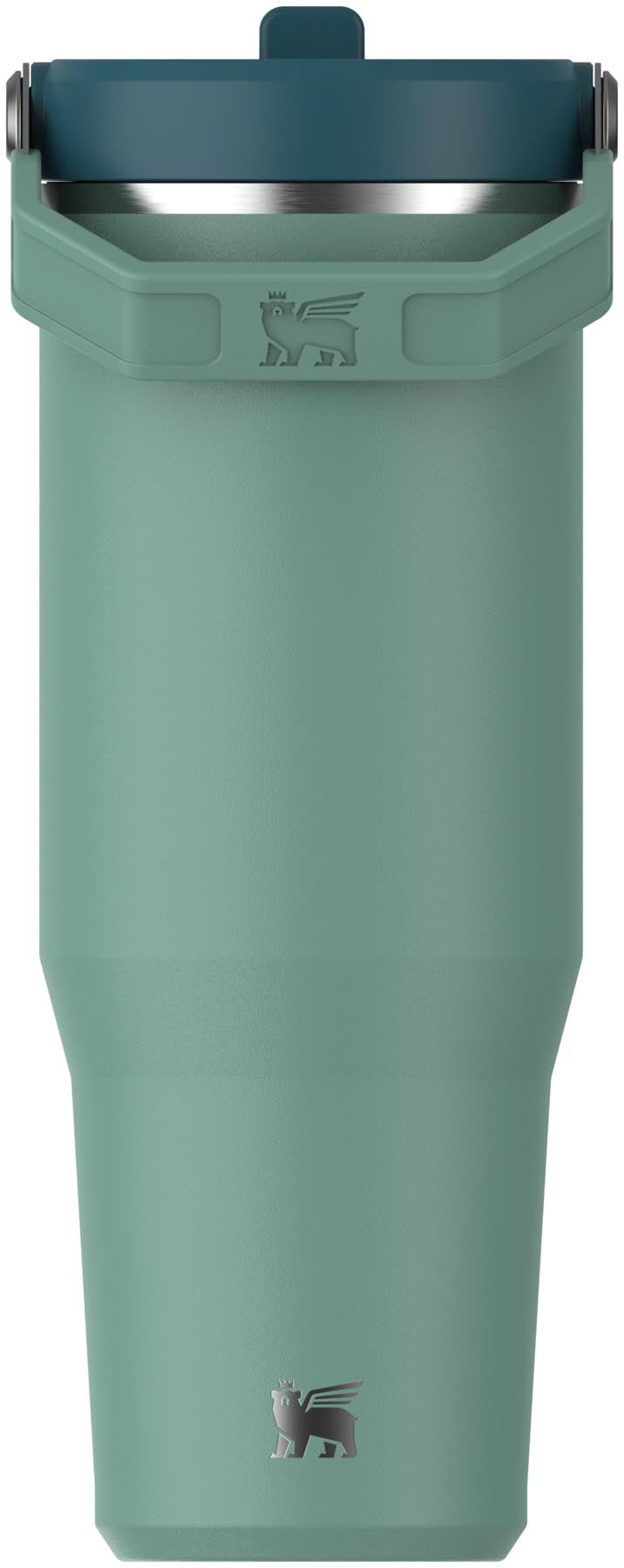 Stylischer Stanley IceFlow Flip Straw Becher in frischem Frühlingsgrün, ideal für kalte Getränke und unterwegs. Fassungsvermögen: 0.89l.
