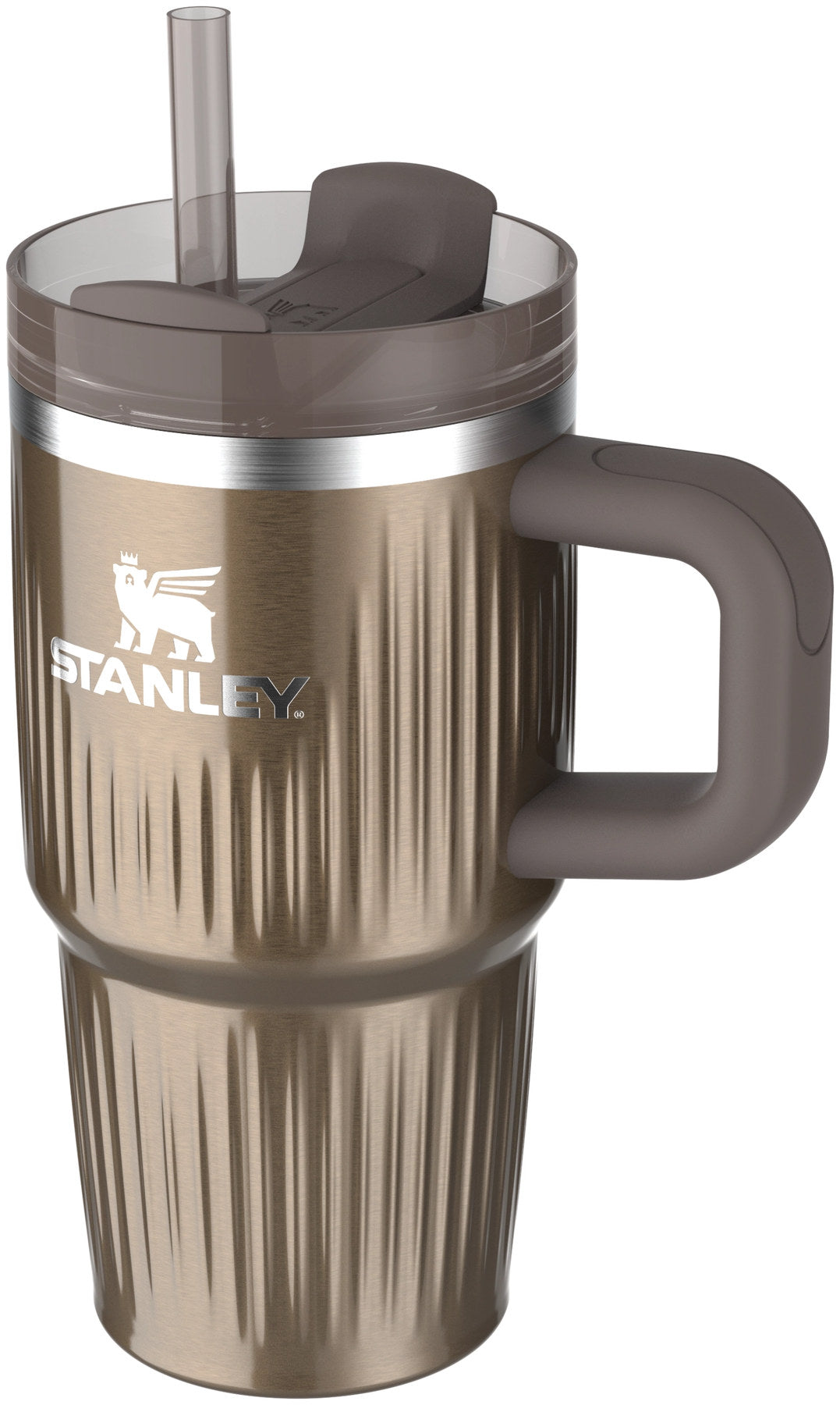 Quencher Fluted 0.59l pale gold shine in Gold präsentiert im Onlineshop von KAQTU Design AG. Thermosflasche ist von Stanley