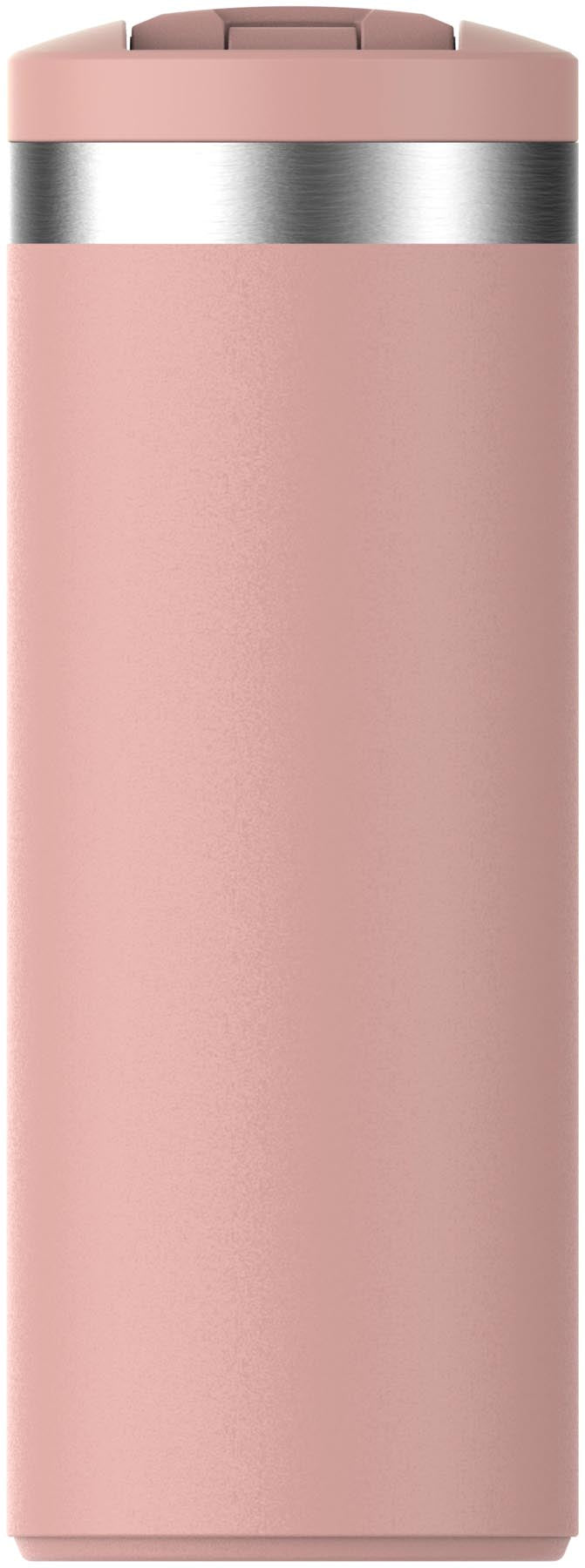 Stylischer Transit Fliptop Becher in Peach Rose von Stanley, ideal für unterwegs. Perfekte Thermosflasche für heiße und kalte Getränke.