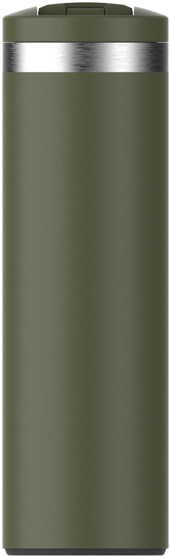 Stylischer Transit Fliptop Becher von Stanley in der Farbe dried pine, ideal für unterwegs und perfekt für heiße und kalte Getränke.