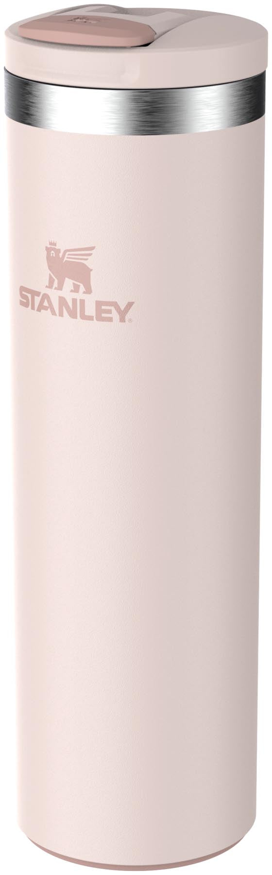 Eleganter Stanley Transit Fliptop Becher in sanftem Rose Quartz, ideal für alle Getränke und perfekt für den täglichen Gebrauch.