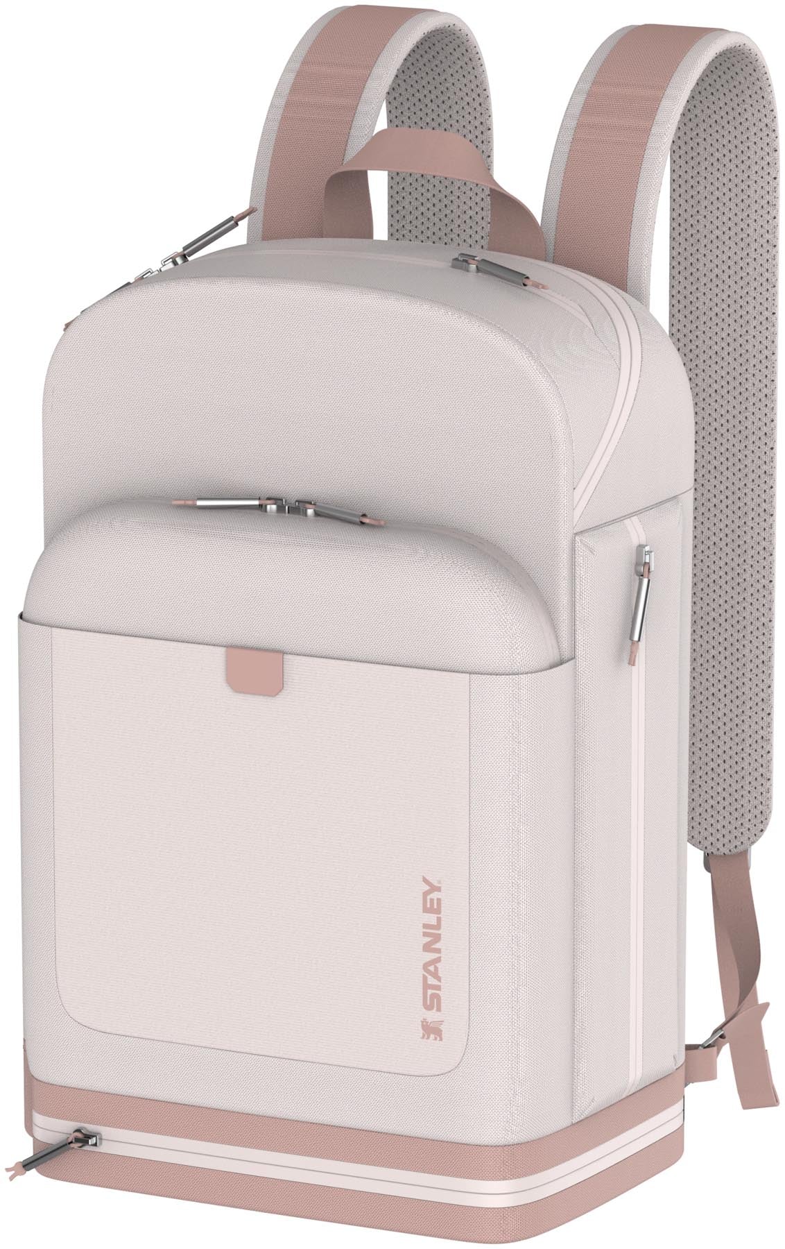 Eleganter Vitalize Macro Method Rucksack in Roségold, perfekt für Picknicks und als Kühltasche von Stanley mit 29,2 Litern.