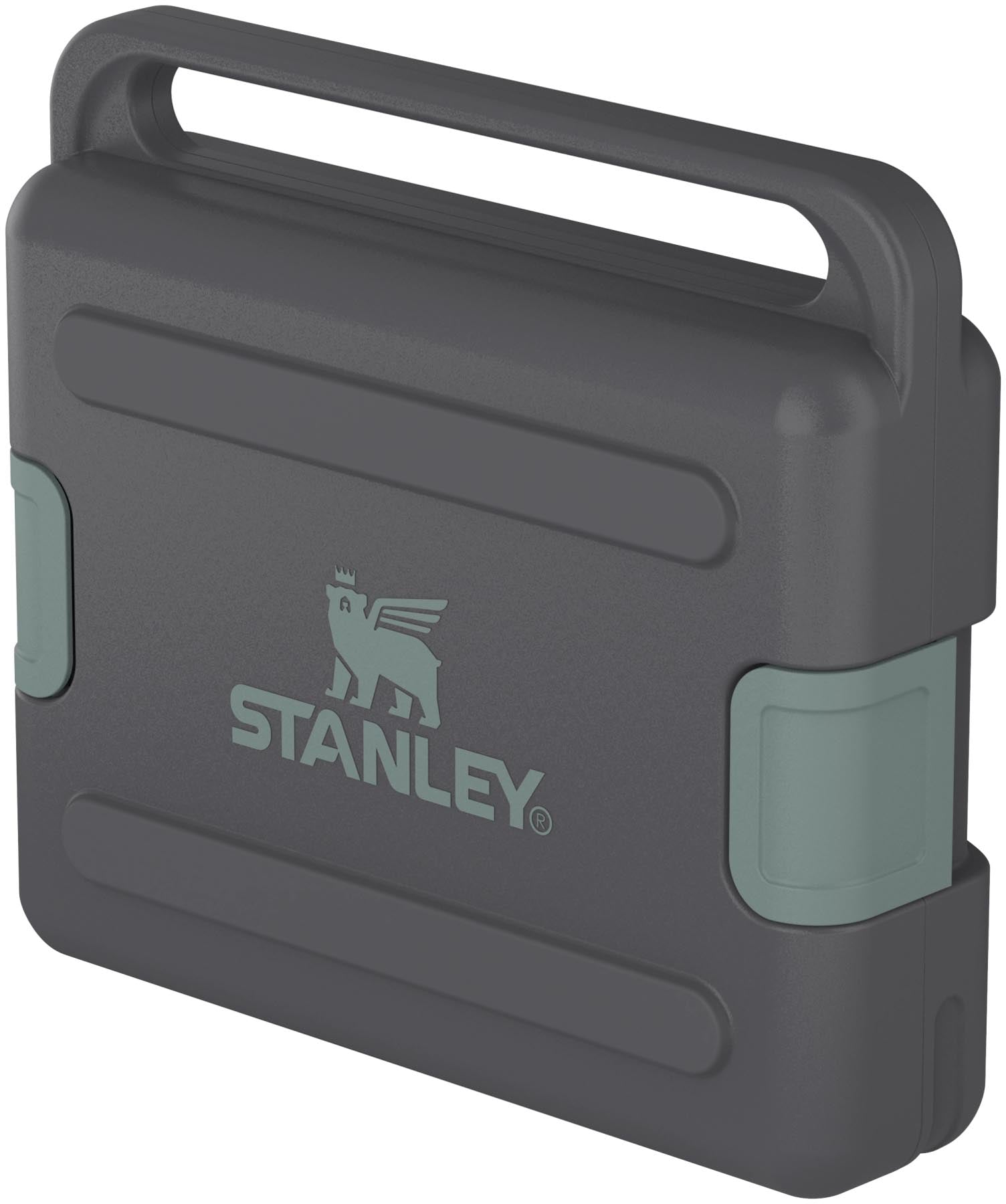 Praktisches Campingbesteck-Set von Stanley in schiefergrau, ideal für die Zubereitung und Reinigung beim Outdoor-Abenteuer.