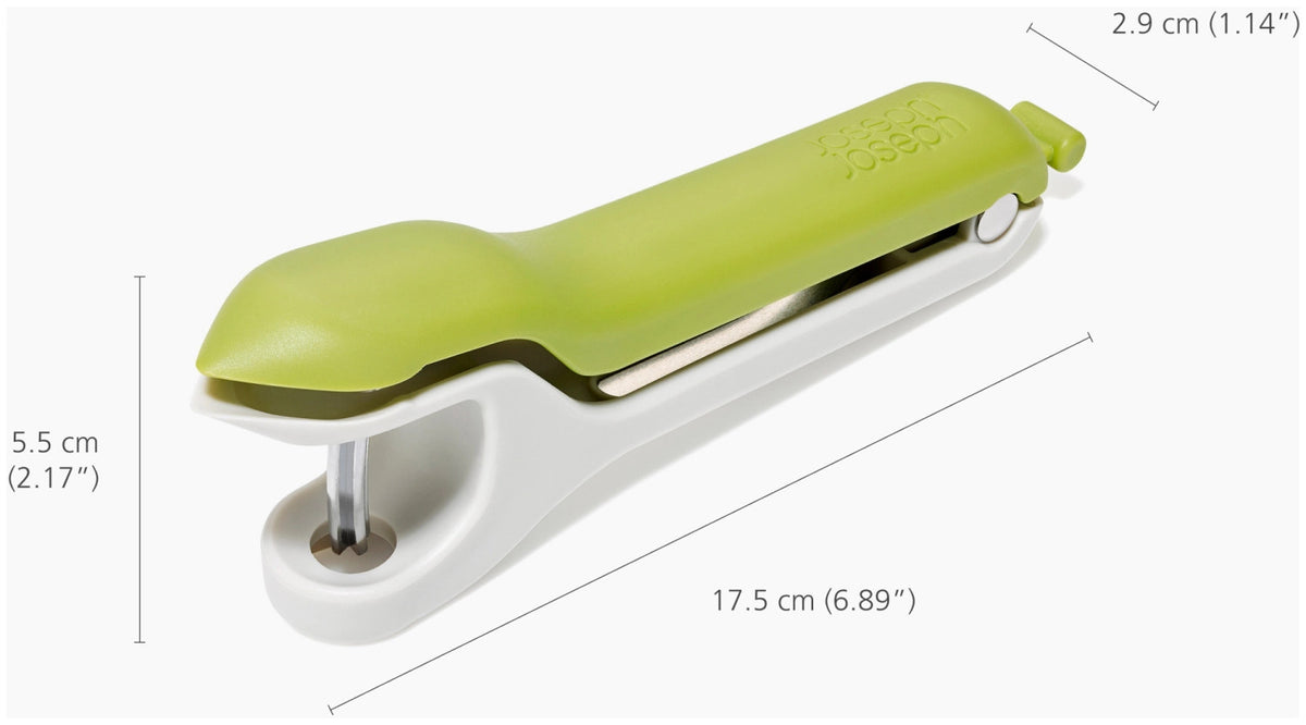Tweezy 2-in-1 Entkerner in Grün präsentiert im Onlineshop von KAQTU Design AG. Schneider und Stecher ist von Joseph Joseph