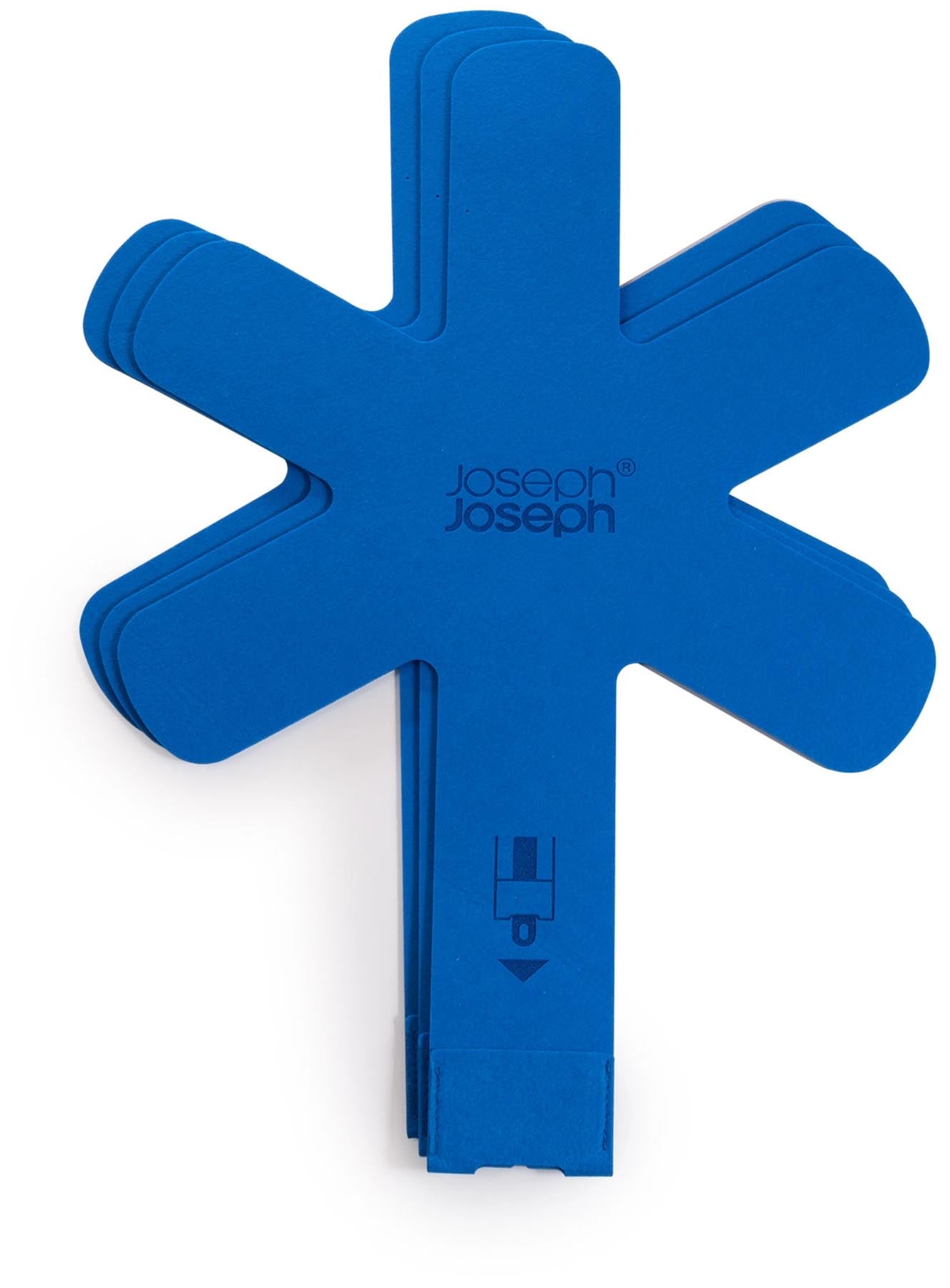 3er Set Space Pfannenschutz mit Griffschutz in Blau präsentiert im Onlineshop von KAQTU Design AG. Kochbesteck ist von Joseph Joseph