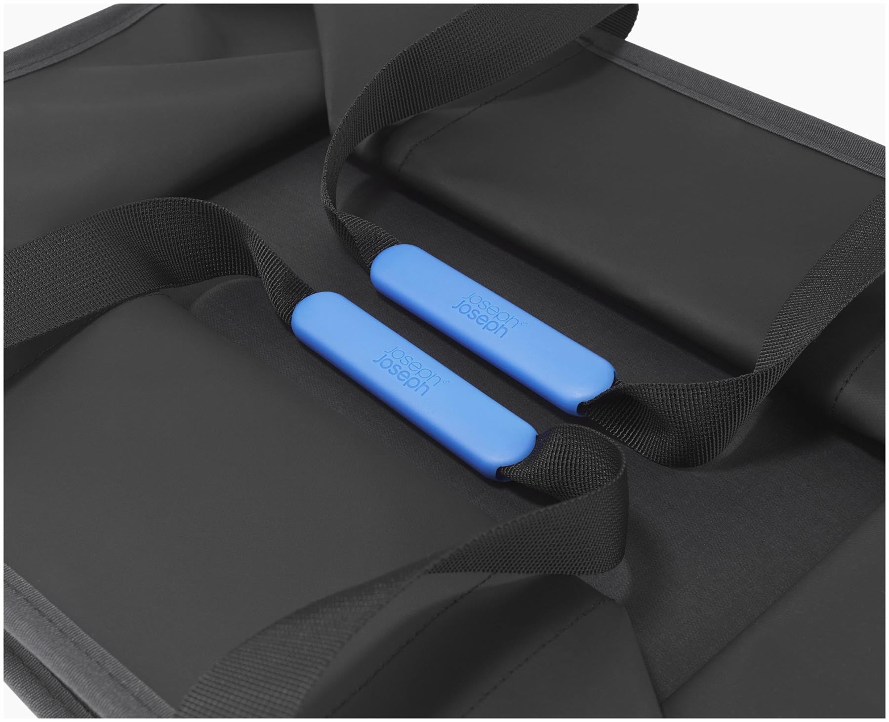 Praktischer Wäschekorb in modernem Carbon Black, faltbar und ideal für die platzsparende Aufbewahrung von bis zu 35 Litern Wäsche.