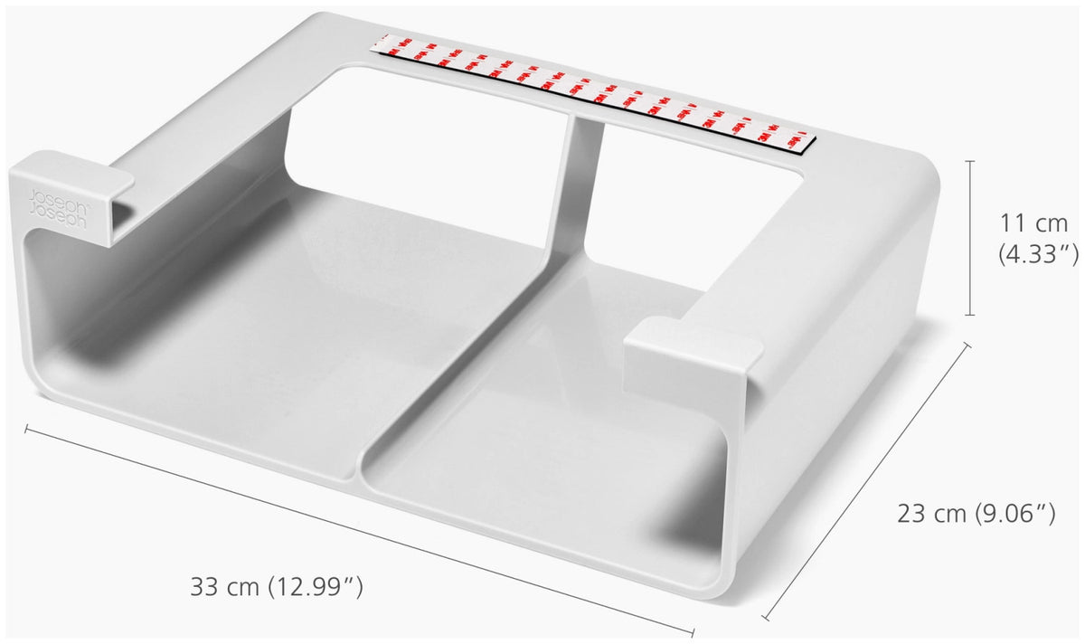 CupboardStore Küchenorganizer L für Beutel recycl. Kunstst. in Grau präsentiert im Onlineshop von KAQTU Design AG. Küchenhelfer ist von Joseph Joseph