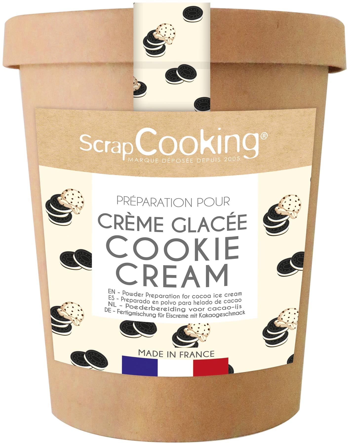 Fertigmischung Glace Cookies & Cream 185g in präsentiert im Onlineshop von KAQTU Design AG. Backutensilien ist von Scrap Cooking