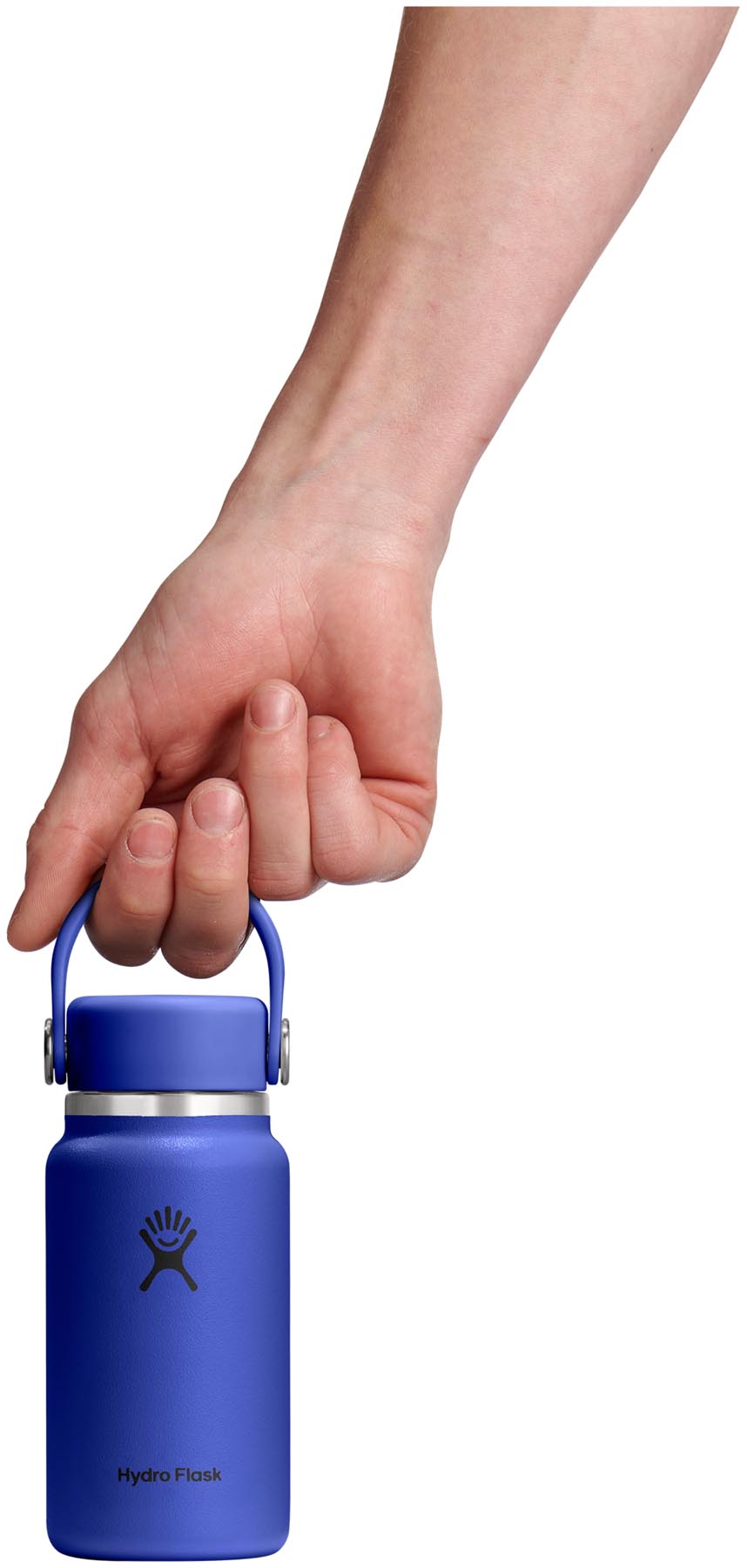 Stylische Hydro Flask Micro Hydro Trinkflasche in Capri Blue, 200ml, ideal für Erfrischungen unterwegs und perfekt für aktive Lebensstile.