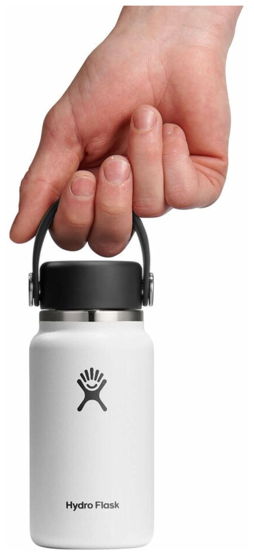 Trinkflasche Micro Hydro 200ml weiss in Weiss präsentiert im Onlineshop von KAQTU Design AG. Thermosflasche ist von Hydro Flask