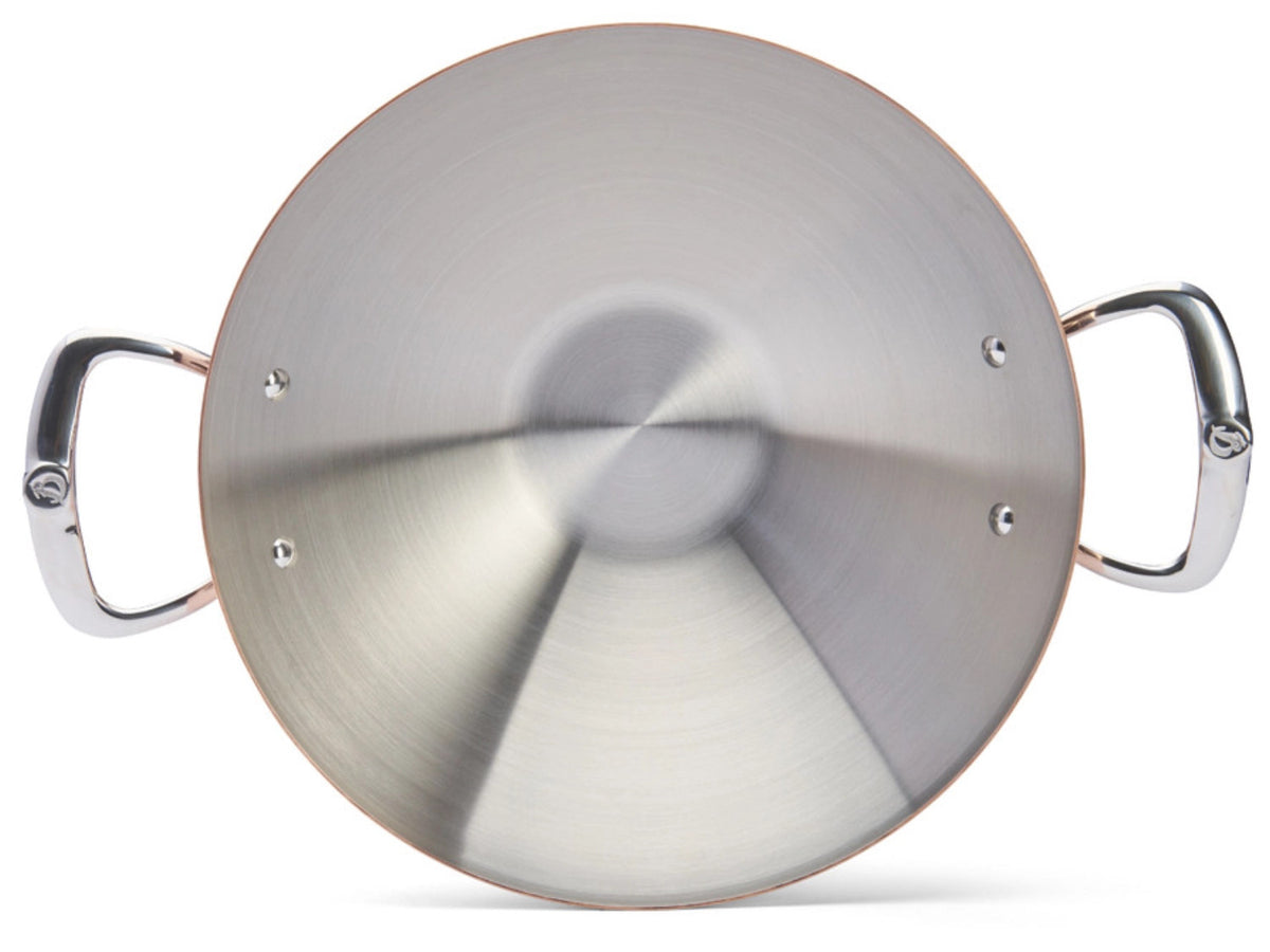Prima Matera Wok mit 2 Griffen D32cm Kupfer in Kupfer präsentiert im Onlineshop von KAQTU Design AG. Wok Pfanne ist von de Buyer