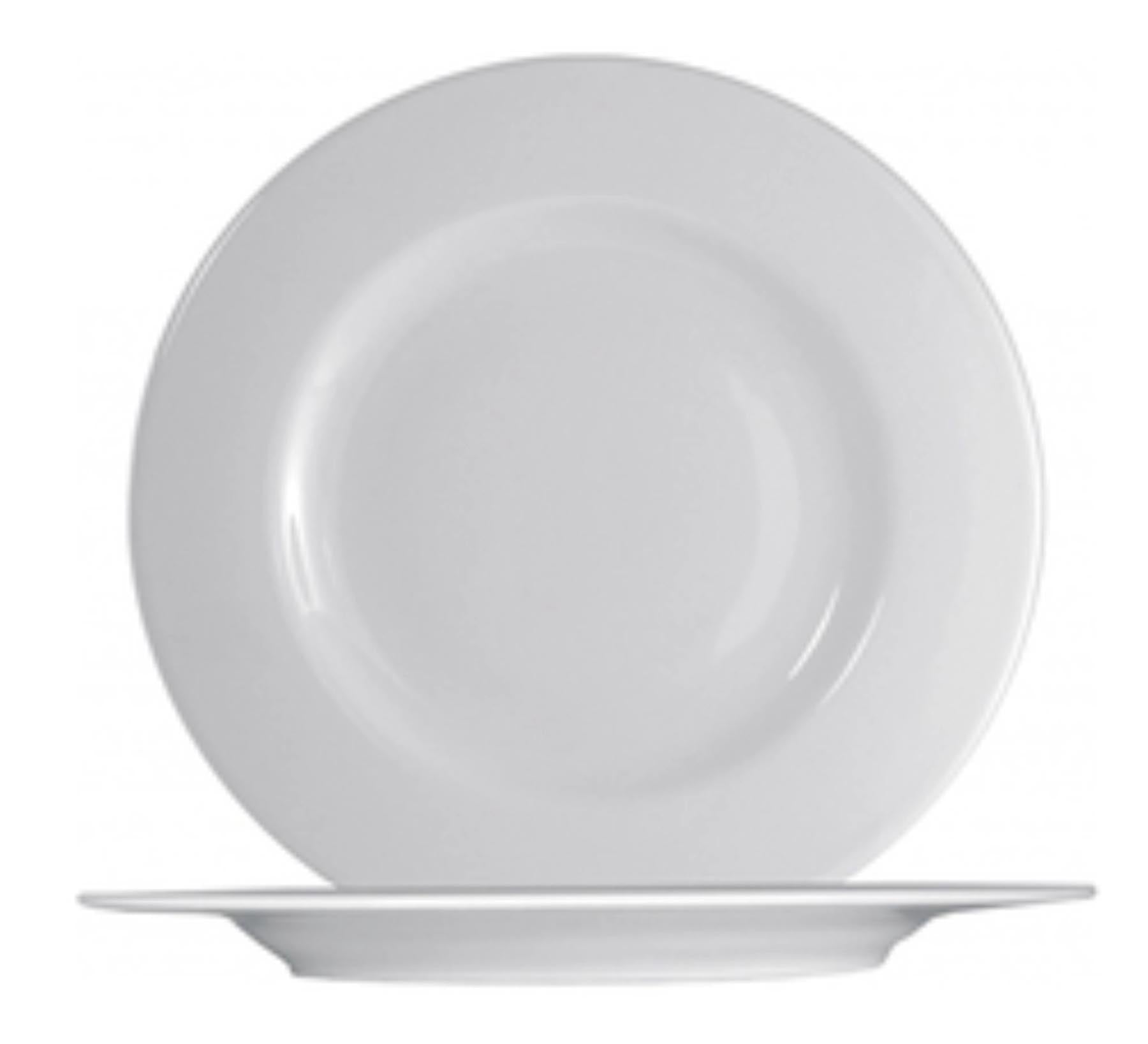 Ischia Teller flach D26cm in Weiss präsentiert im Onlineshop von KAQTU Design AG. Teller ist von Saturnia