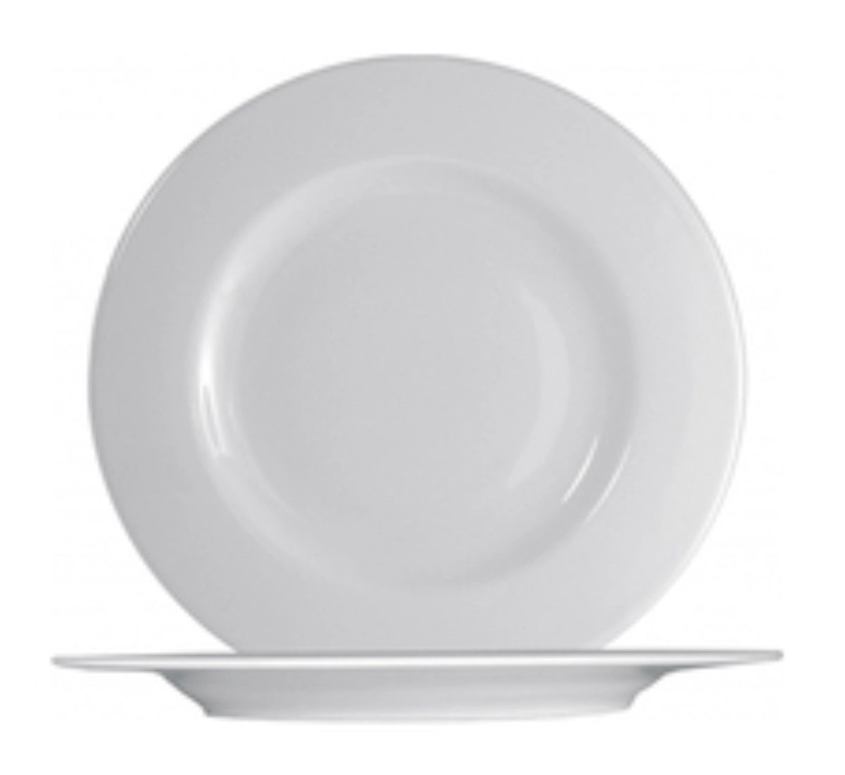 Ischia Teller flach D21cm in Weiss präsentiert im Onlineshop von KAQTU Design AG. Teller ist von Saturnia
